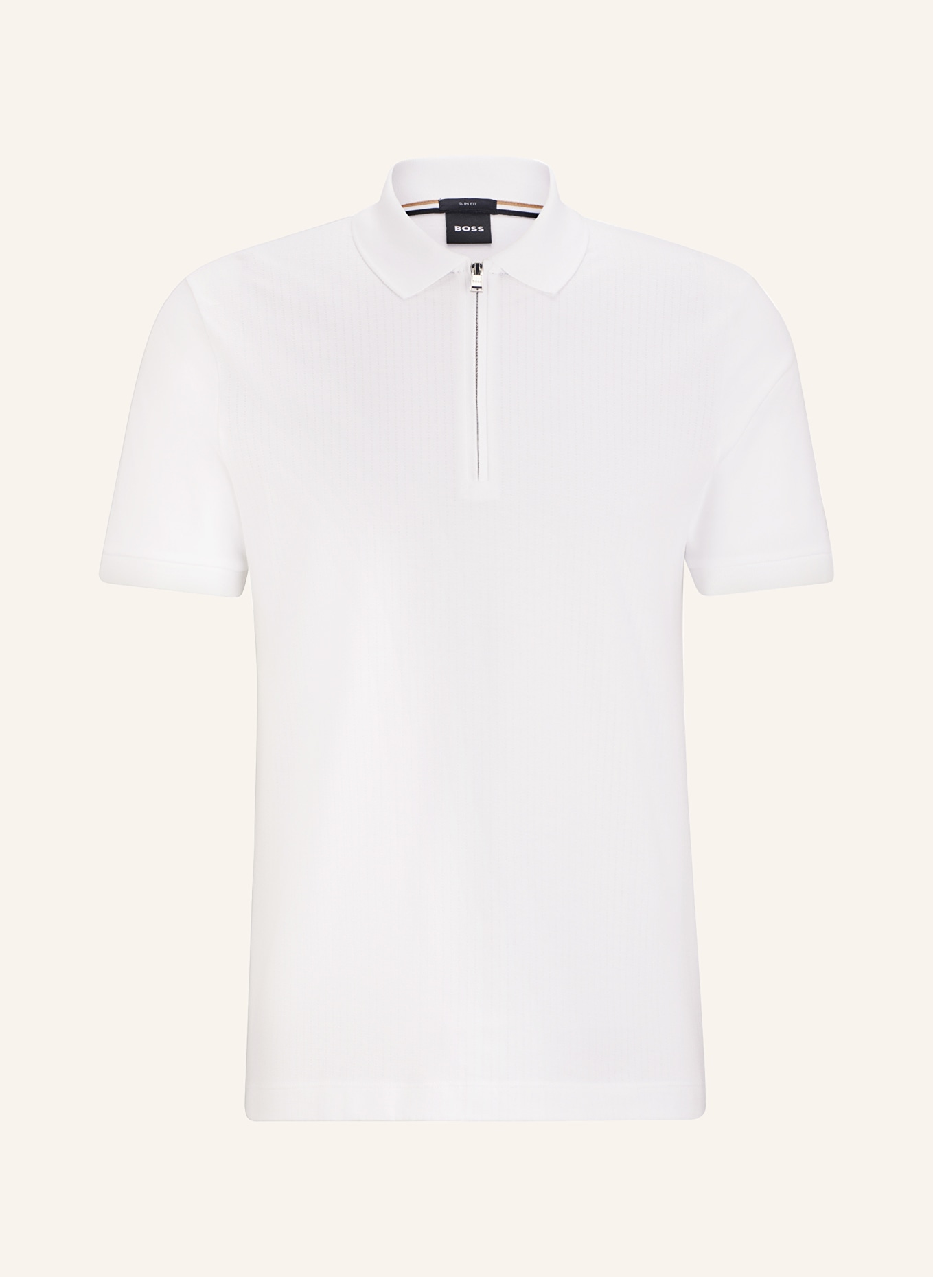 BOSS Polo shirt POLSTON 35 slim fit, Color: WHITE (Image 1)