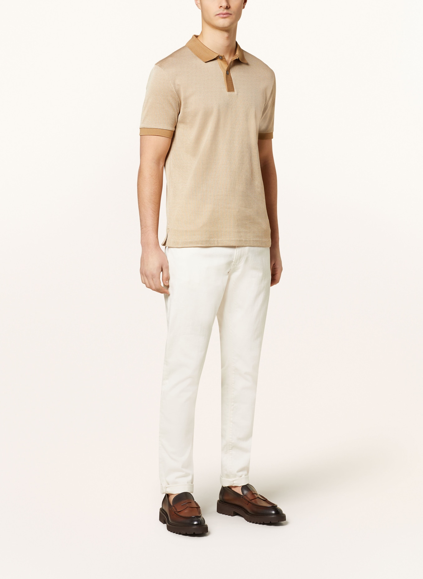 BOSS Poloshirt PARLAY, Farbe: BEIGE/ CREME (Bild 2)