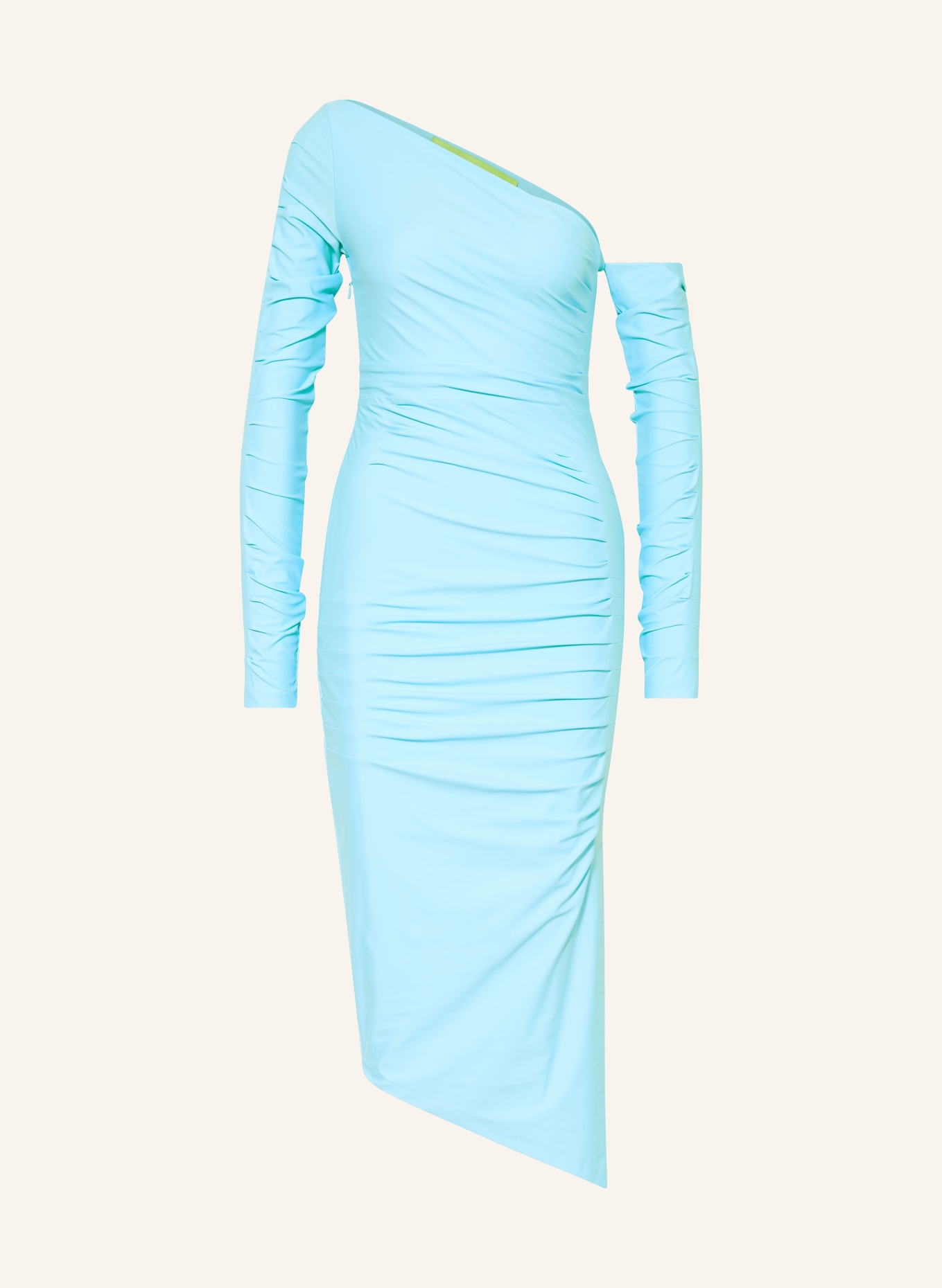 GAUGE81 One-Shoulder-Kleid SENA aus Jersey, Farbe: HELLBLAU (Bild 1)