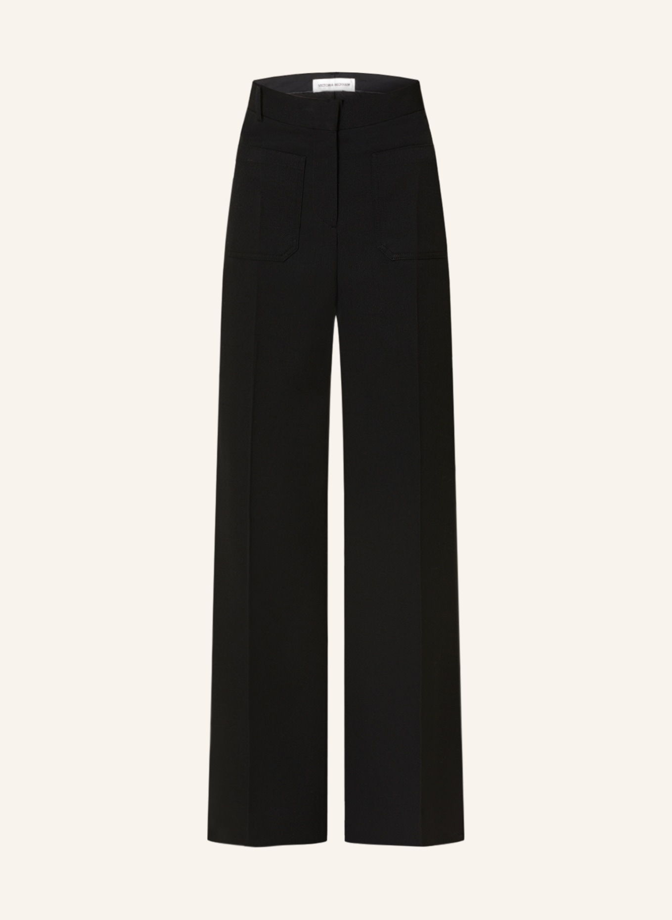 VICTORIABECKHAM Wide leg trousers ALINA, Color: BLACK (Image 1)