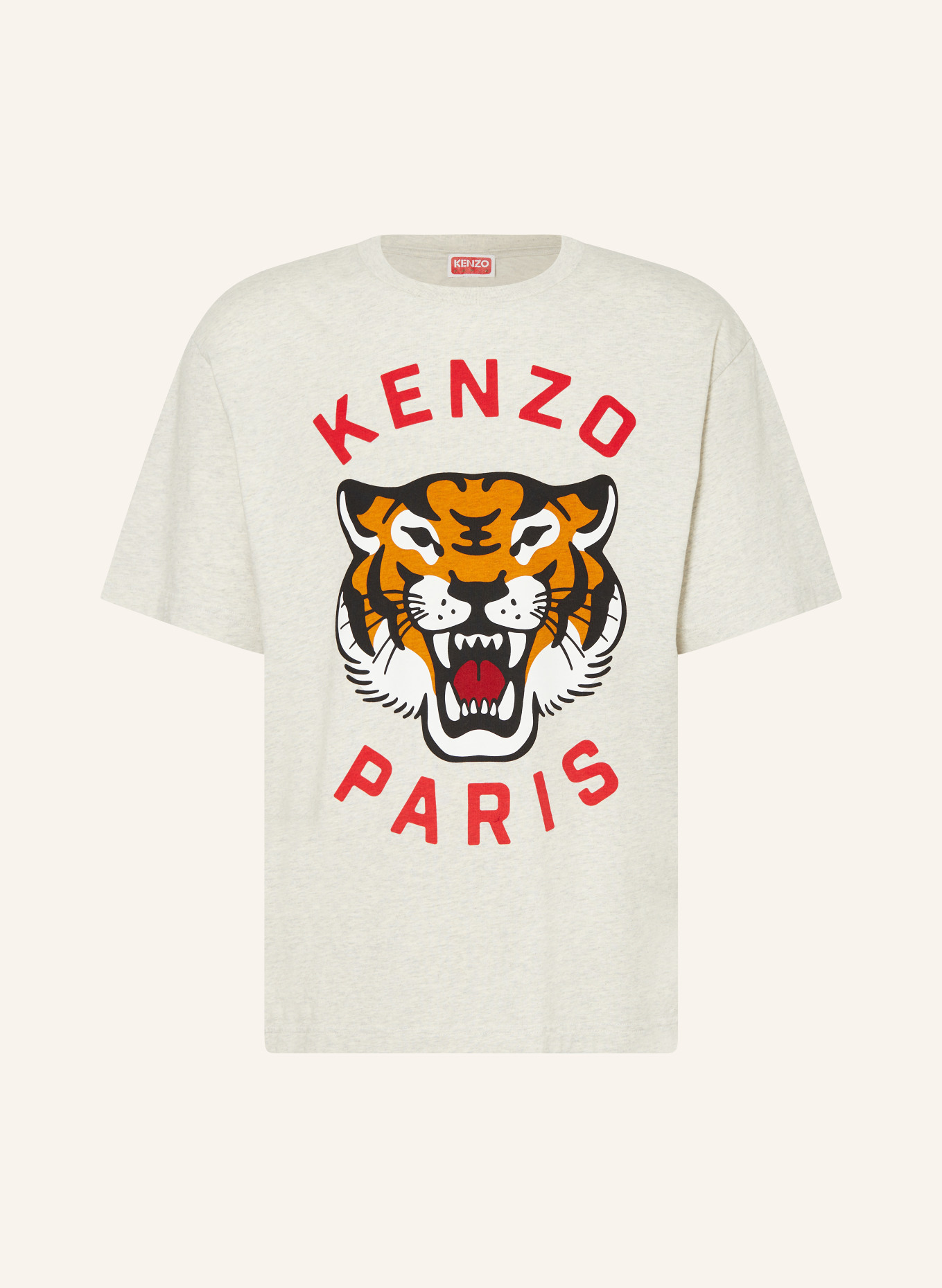 KENZO Oversized-Shirt TIGER, Farbe: HELLGRAU/ ROT/ ORANGE (Bild 1)