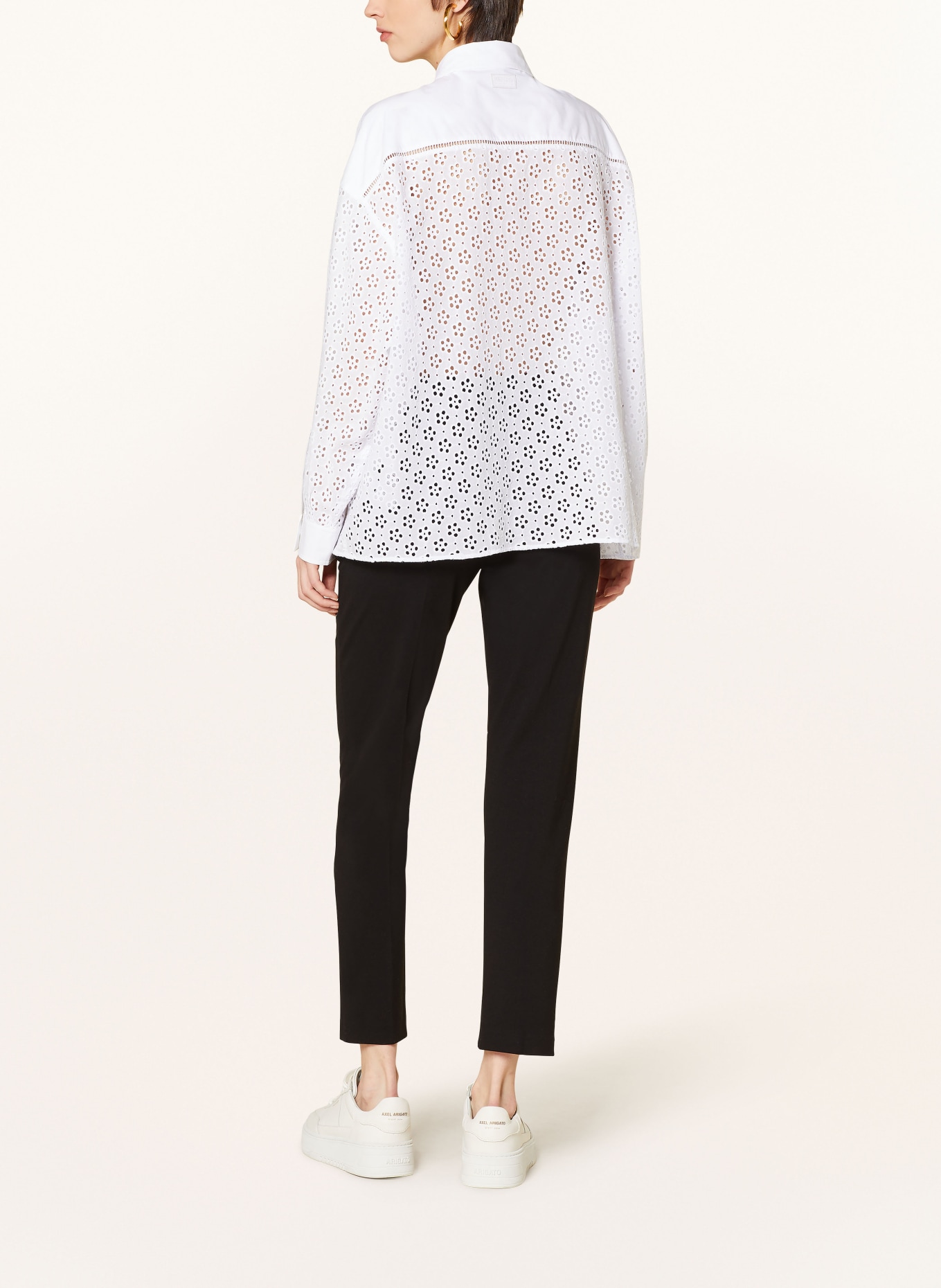 KENZO Shirt blouse with lace, Color: WHITE (Image 3)