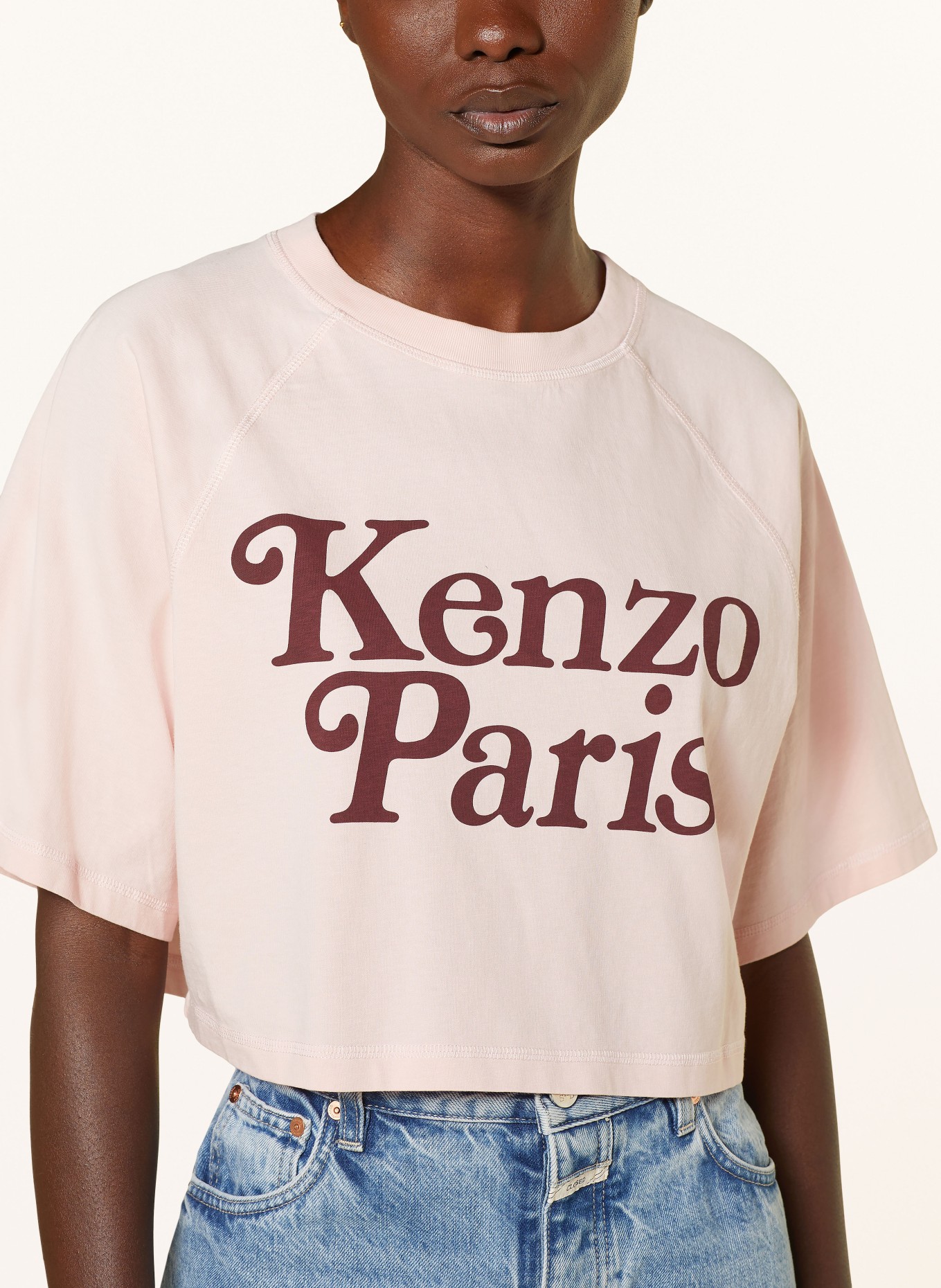 KENZO Cropped-Shirt, Farbe: HELLROSA (Bild 4)