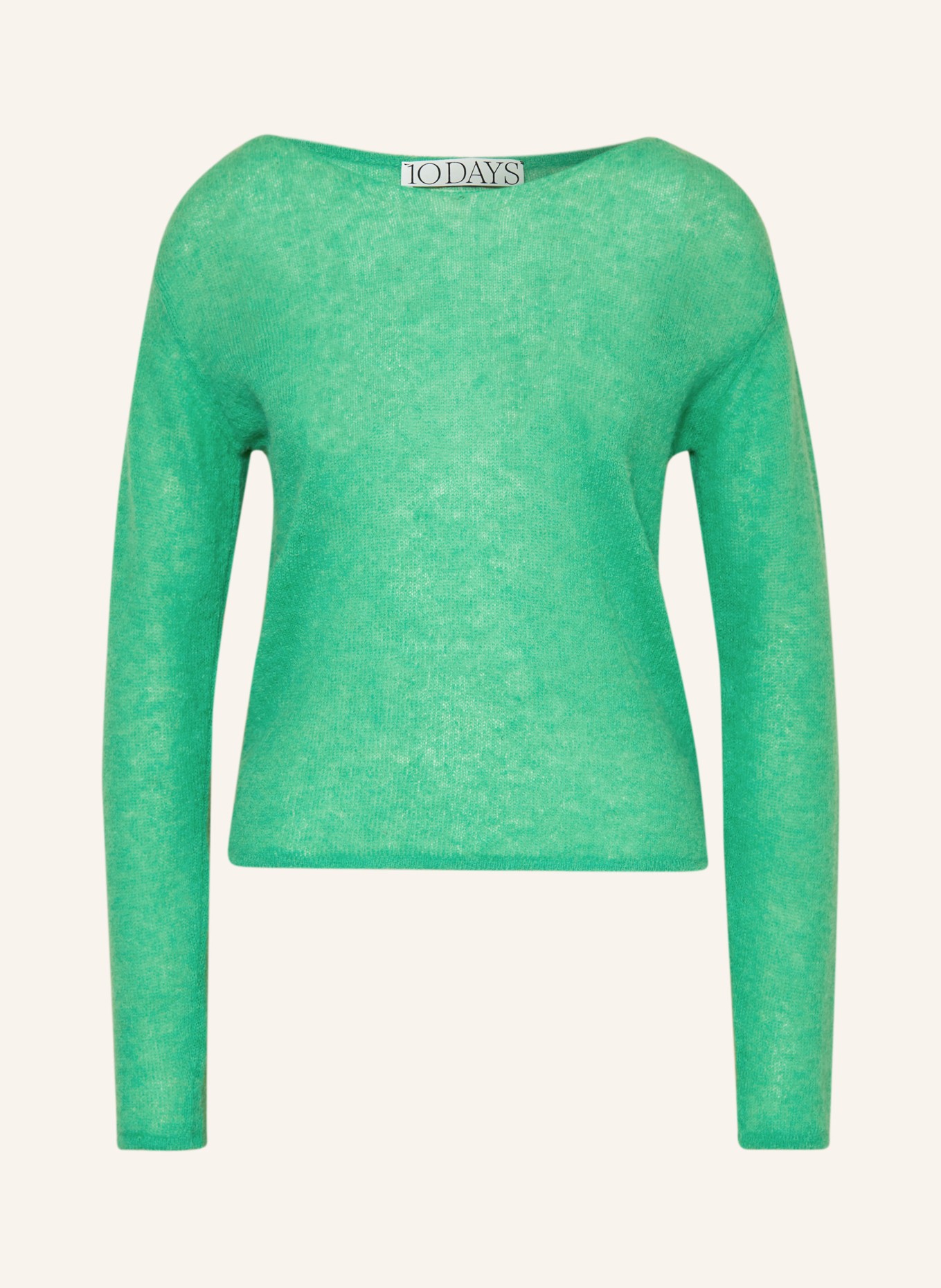 10DAYS Sweater with alpaca, Color: GREEN (Image 1)