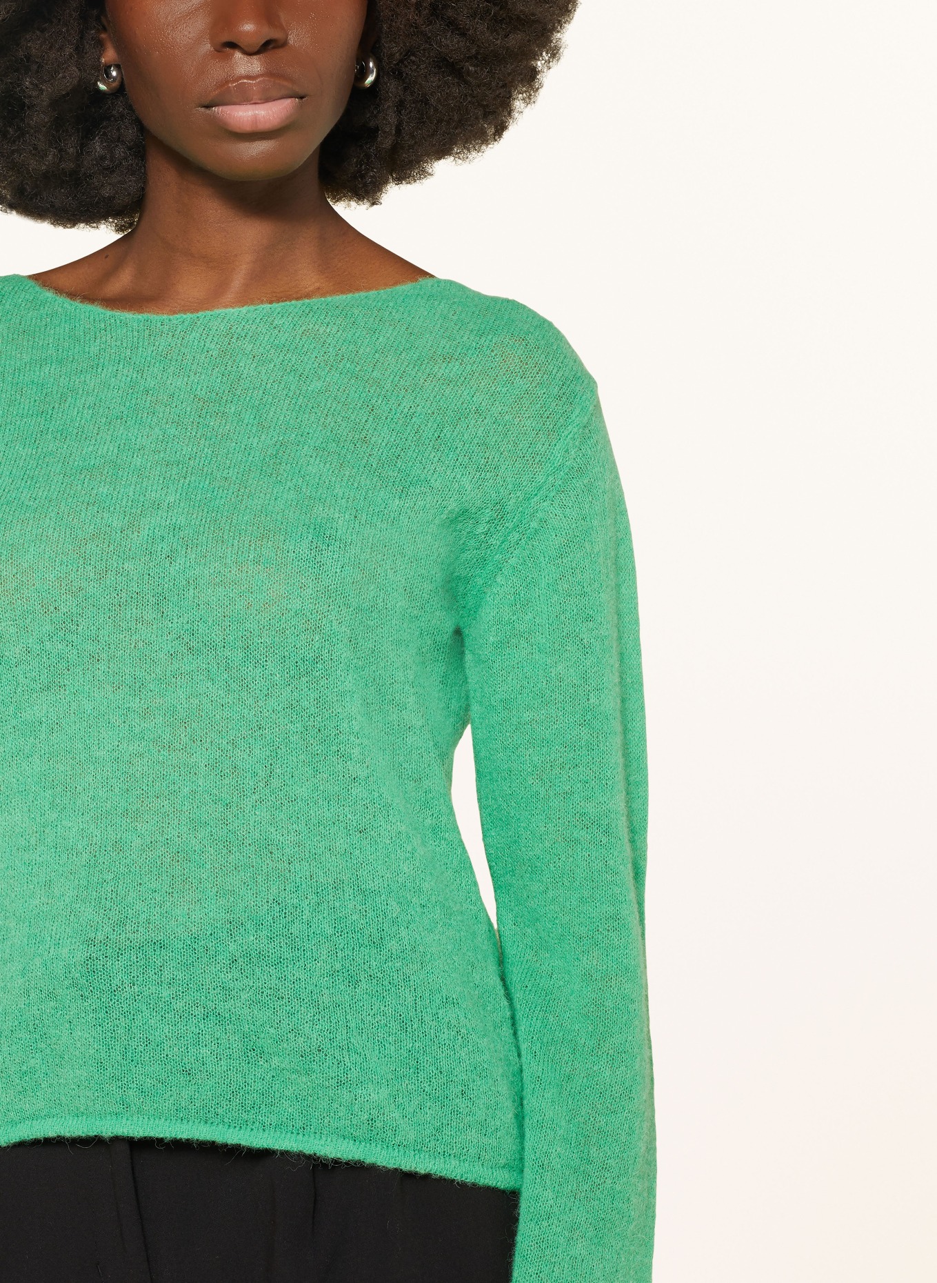 10DAYS Sweater with alpaca, Color: GREEN (Image 4)