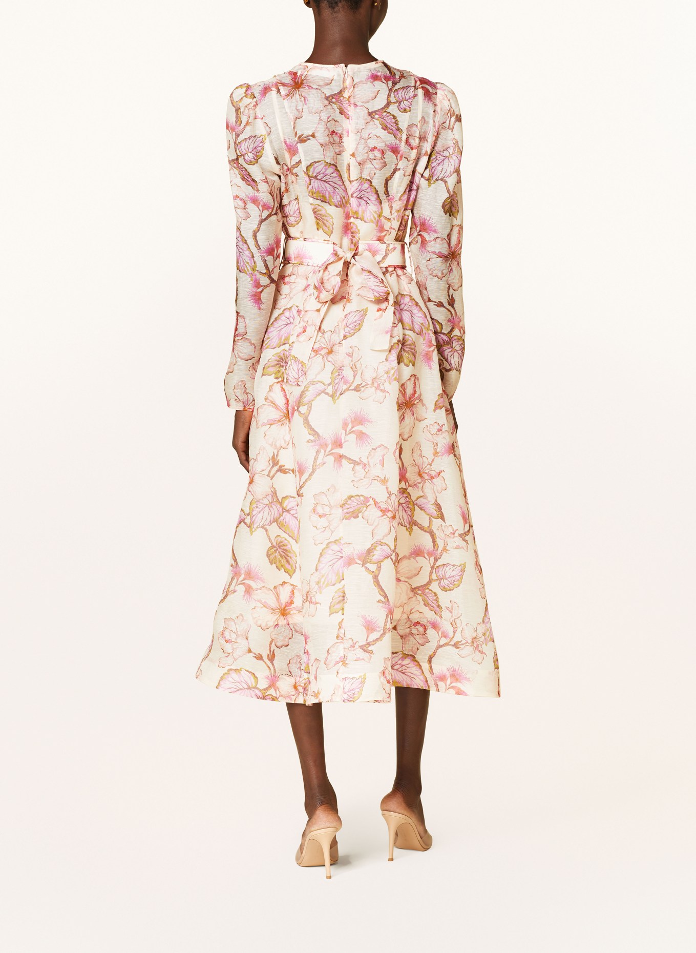 ZIMMERMANN Kleid MATCHMAKER mit Leinen und Seide, Farbe: ROSÉ/ ROSA/ PINK (Bild 3)