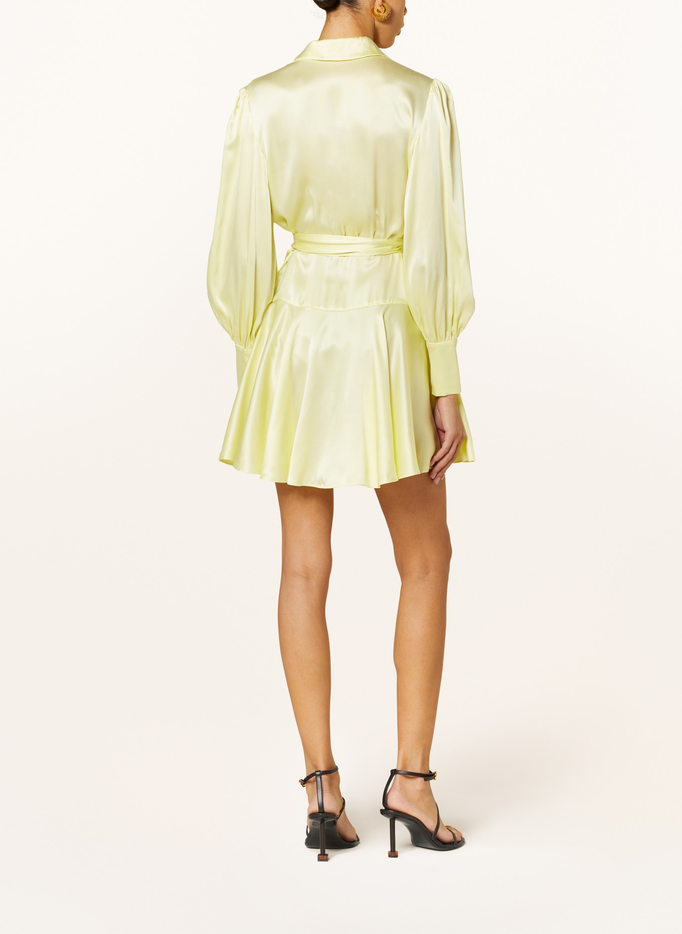 ZIMMERMANN Wrap dress made of silk, Color: LIGHT YELLOW (Image 3)