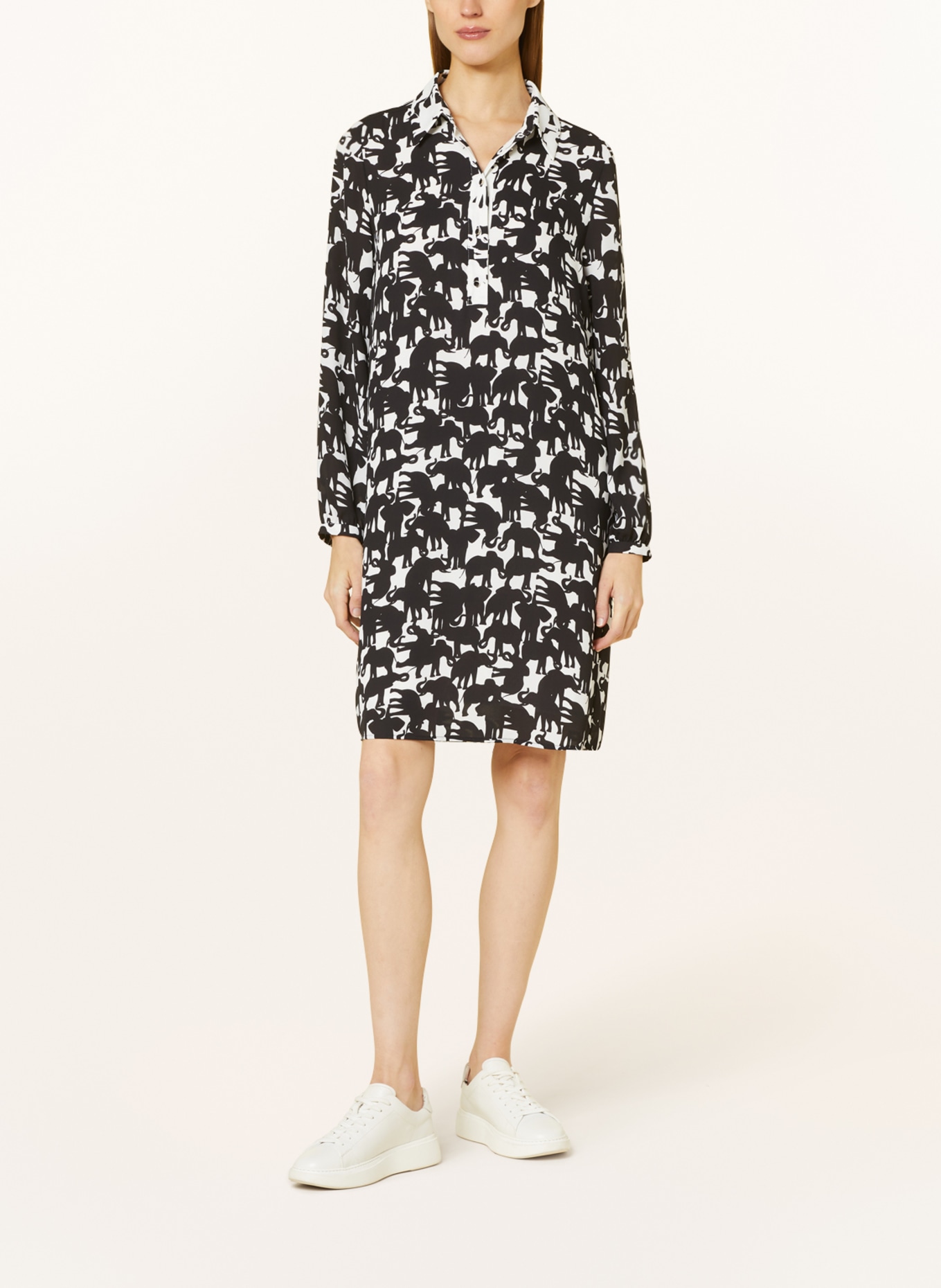MARC CAIN Dress, Color: 910 black and white (Image 2)