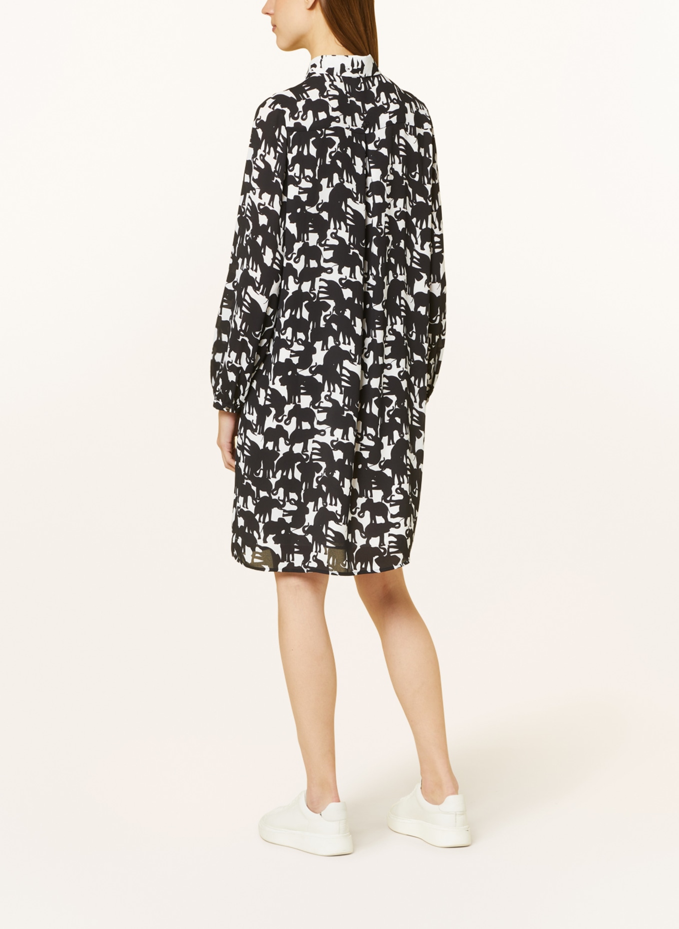 MARC CAIN Dress, Color: 910 black and white (Image 3)