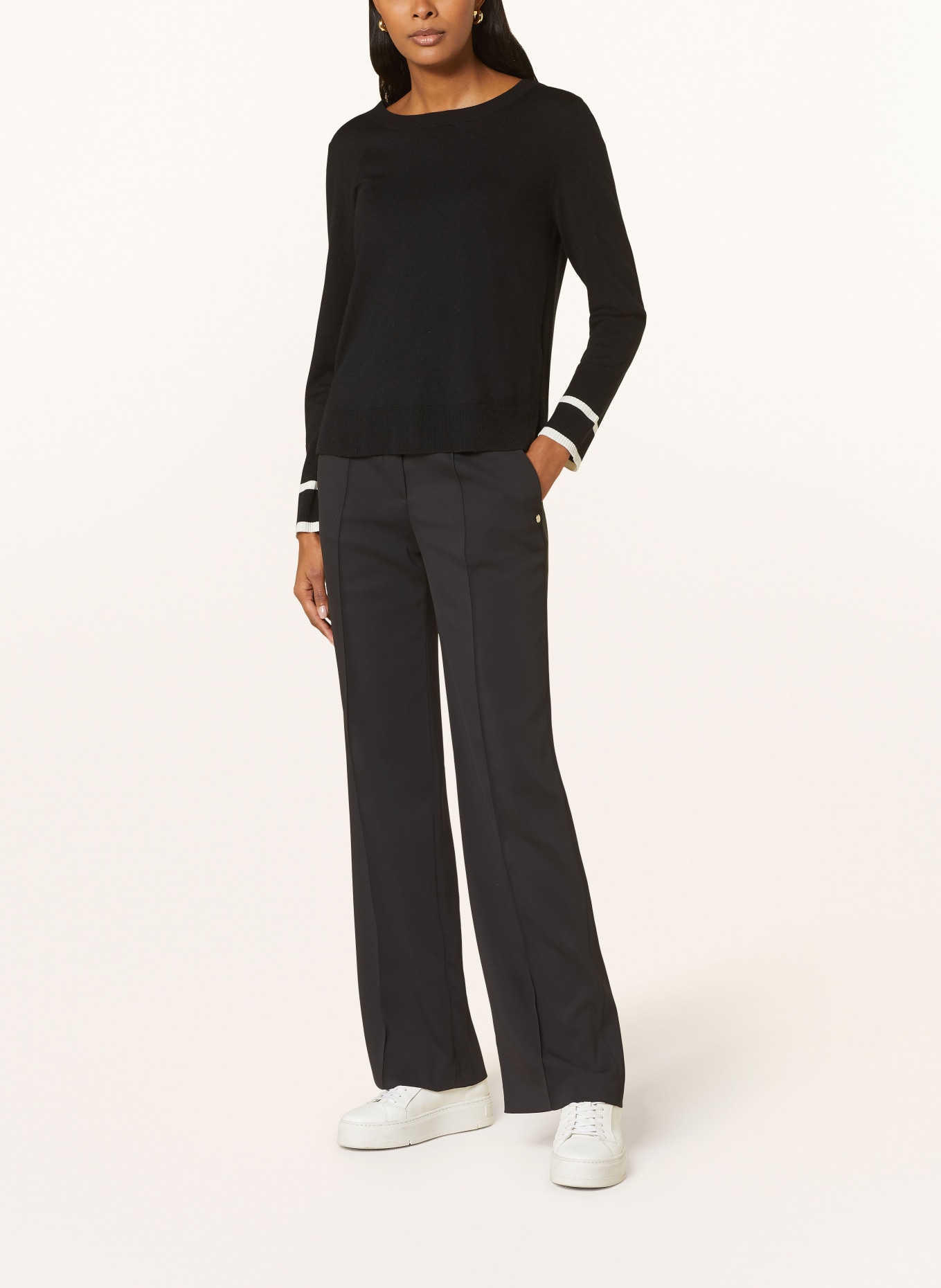 MARC CAIN Spodnie WASHINGTON, Kolor: 900 BLACK (Obrazek 2)