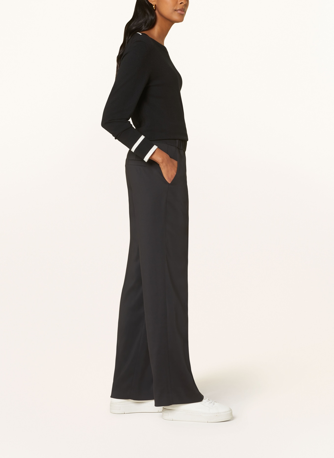 MARC CAIN Spodnie WASHINGTON, Kolor: 900 BLACK (Obrazek 4)