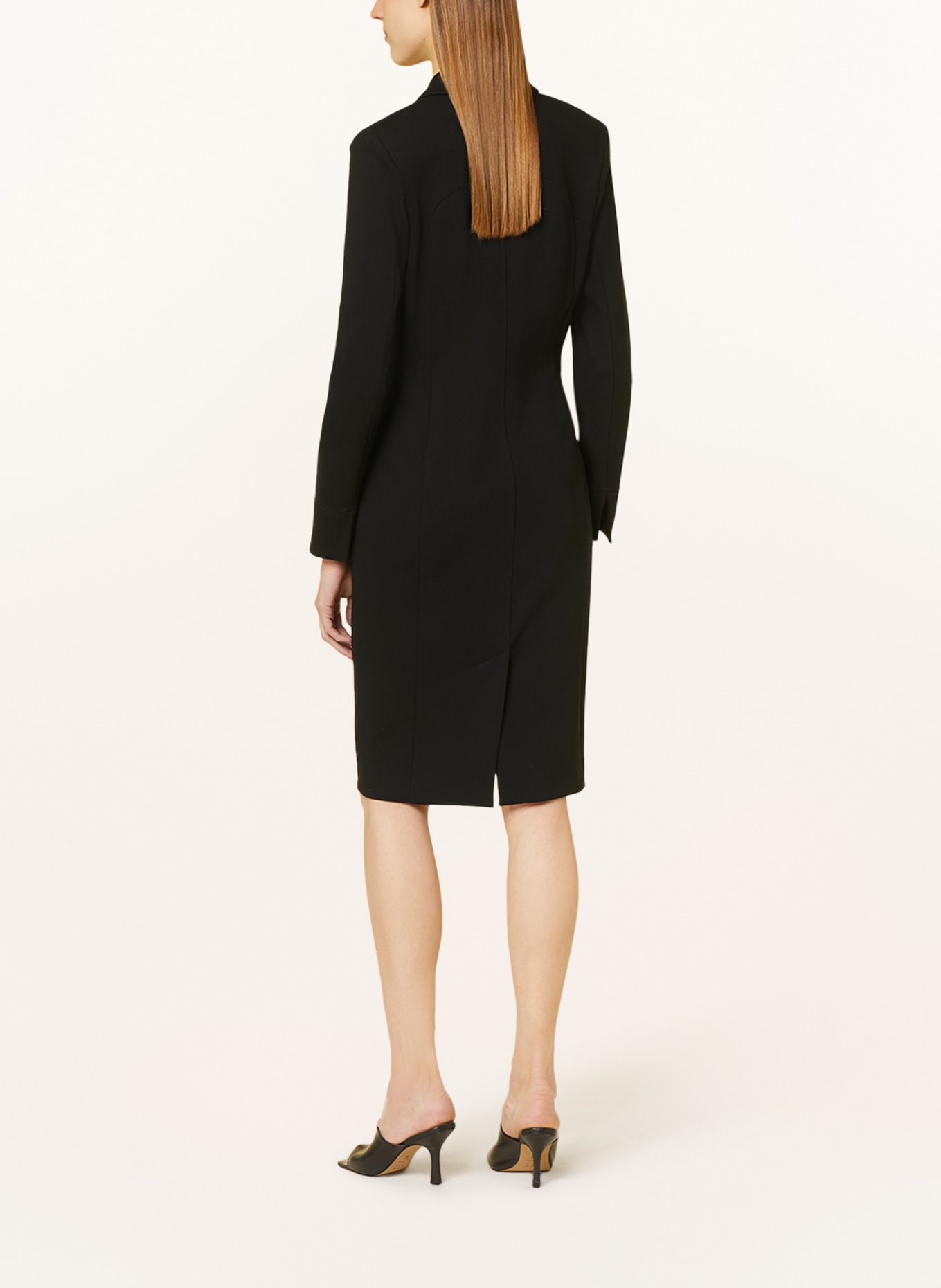 MARC CAIN Blazer dress in jersey, Color: BLACK (Image 3)