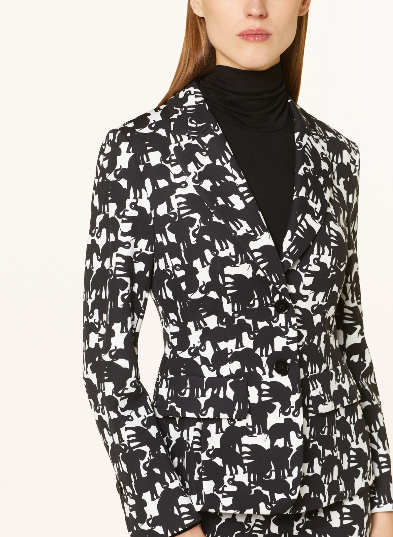 MARC CAIN Blazer, Color: 910 black and white (Image 4)