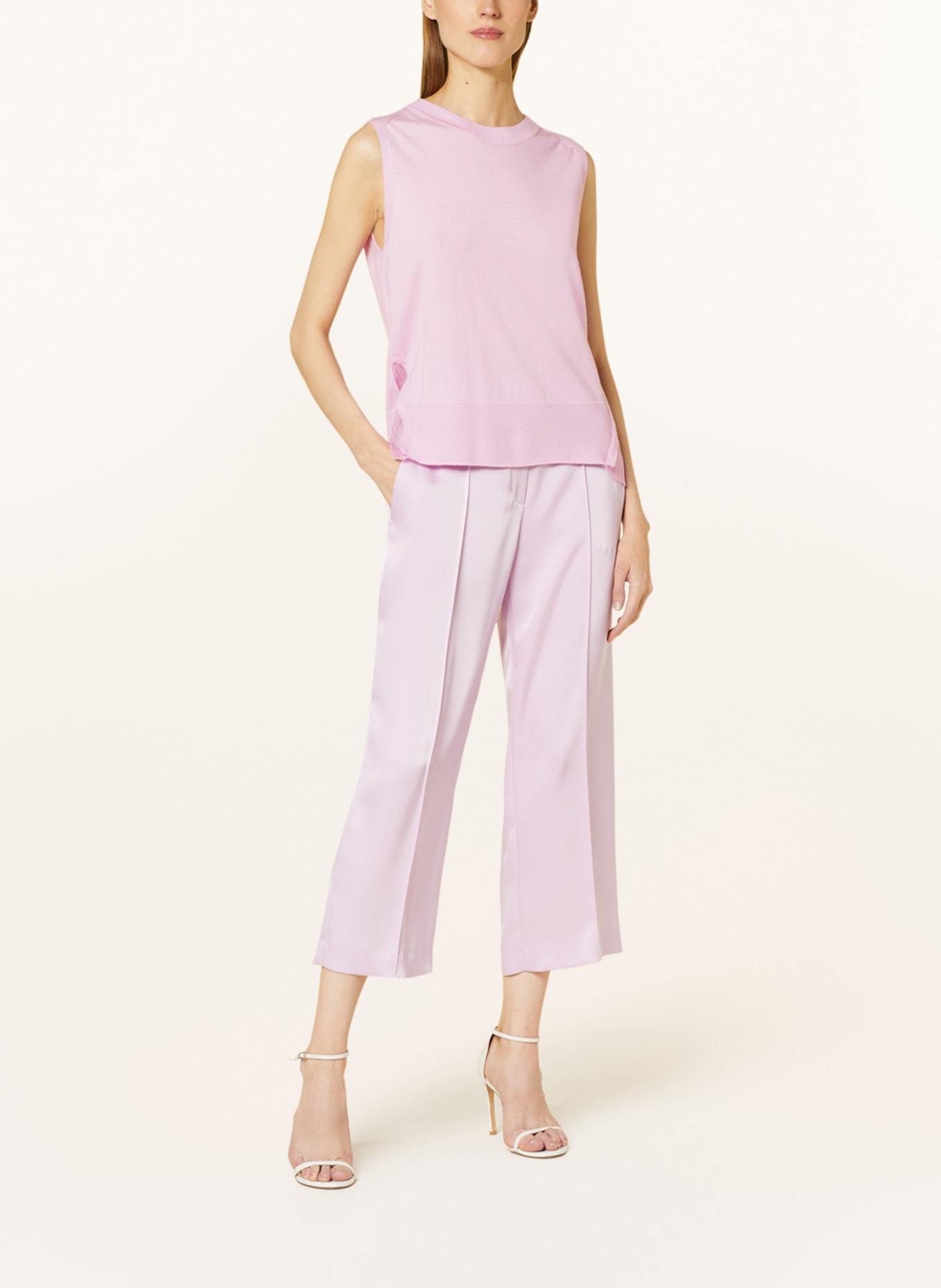 MARC CAIN Knit top with glitter thread, Color: 709 pink lavender (Image 2)