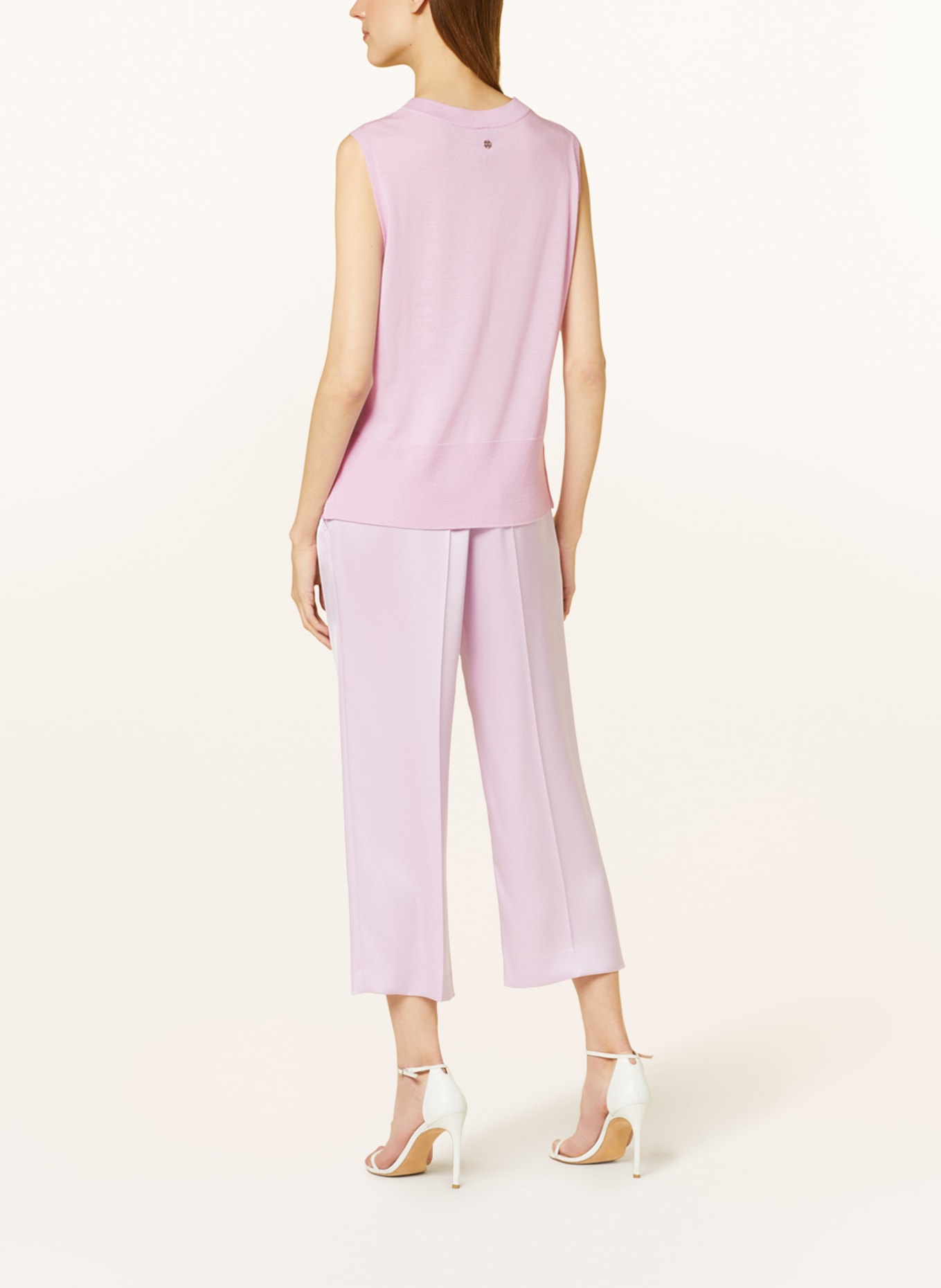 MARC CAIN Knit top with glitter thread, Color: 709 pink lavender (Image 3)