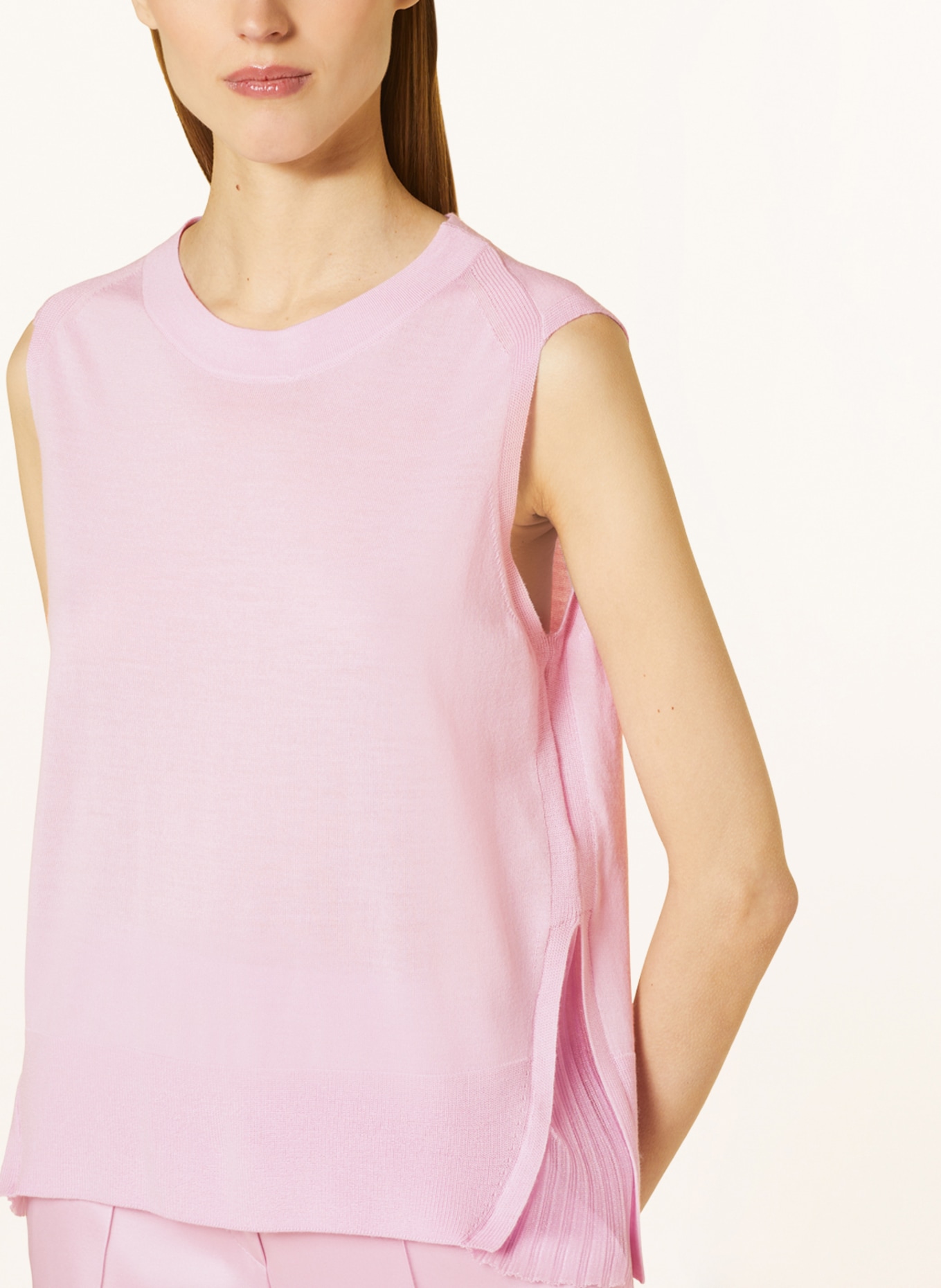 MARC CAIN Knit top with glitter thread, Color: 709 pink lavender (Image 4)