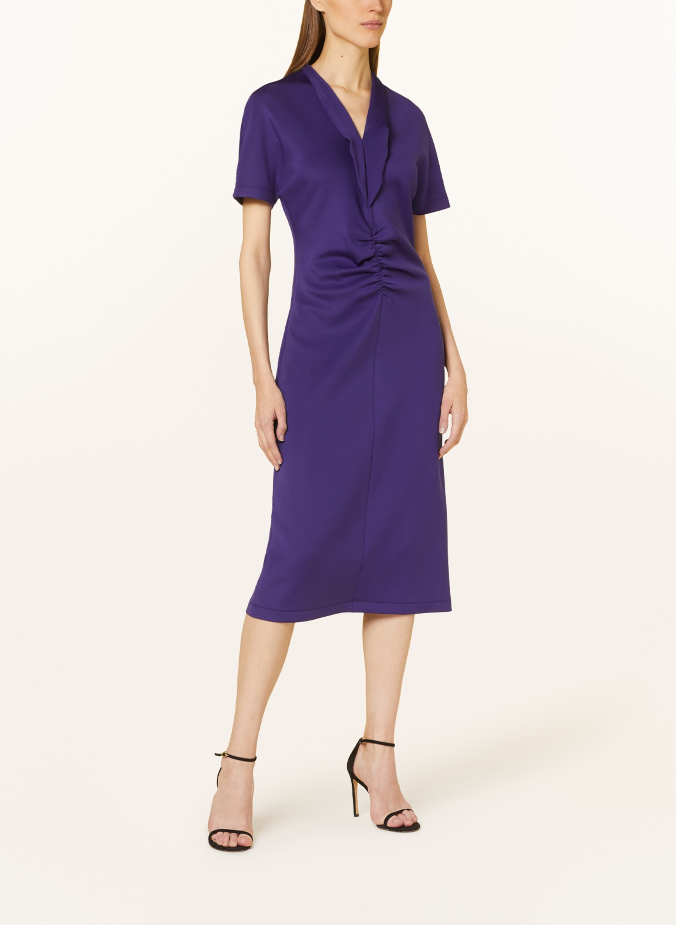 MARC CAIN Sukienka z dżerseju, Kolor: 755 deep violet (Obrazek 2)