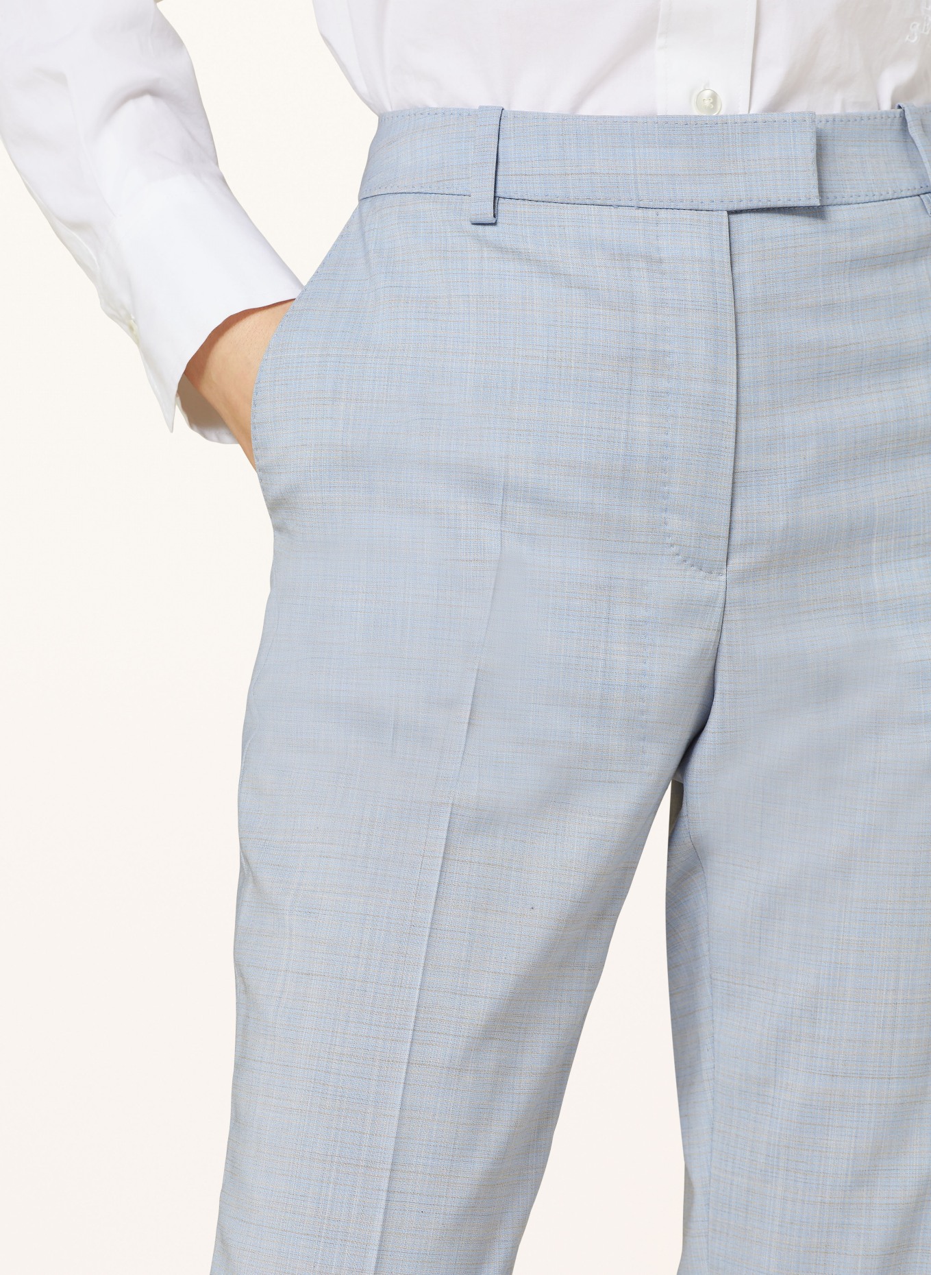 BOSS Trousers TAMATA, Color: LIGHT BLUE/ LIGHT ORANGE (Image 5)