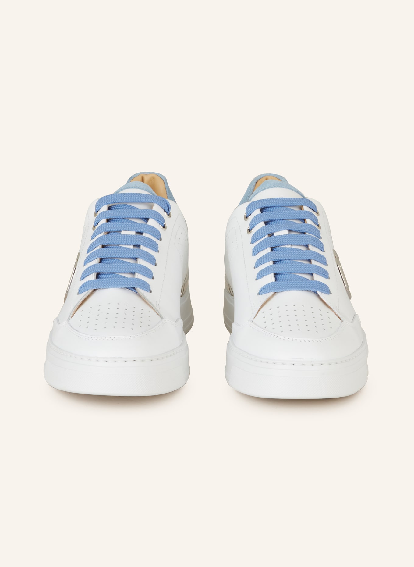 PHILIPP PLEIN Sneakers, Color: WHITE/ LIGHT BLUE (Image 3)