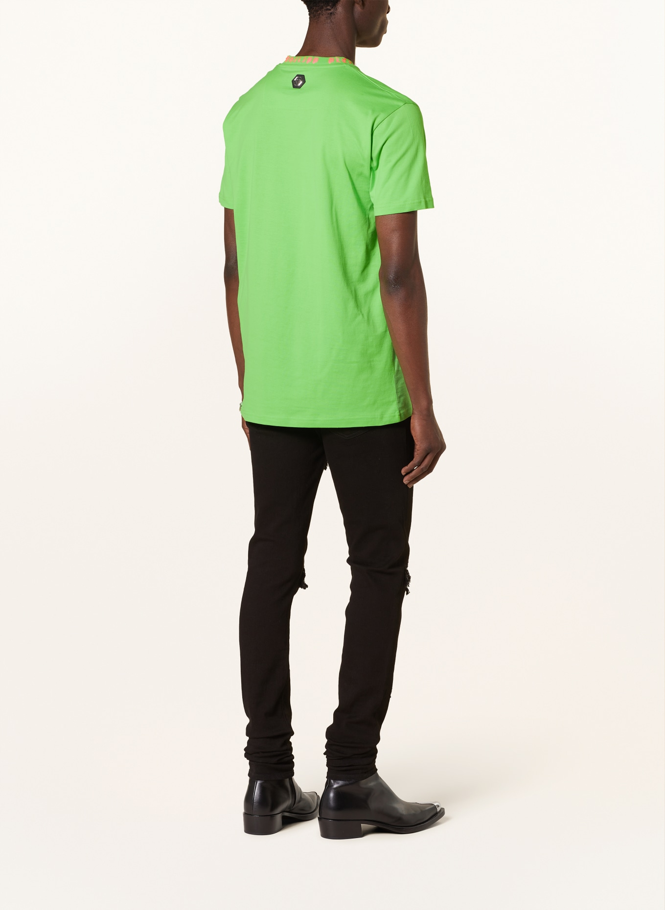 PHILIPP PLEIN T-Shirt, Farbe: GRÜN/ PINK (Bild 3)