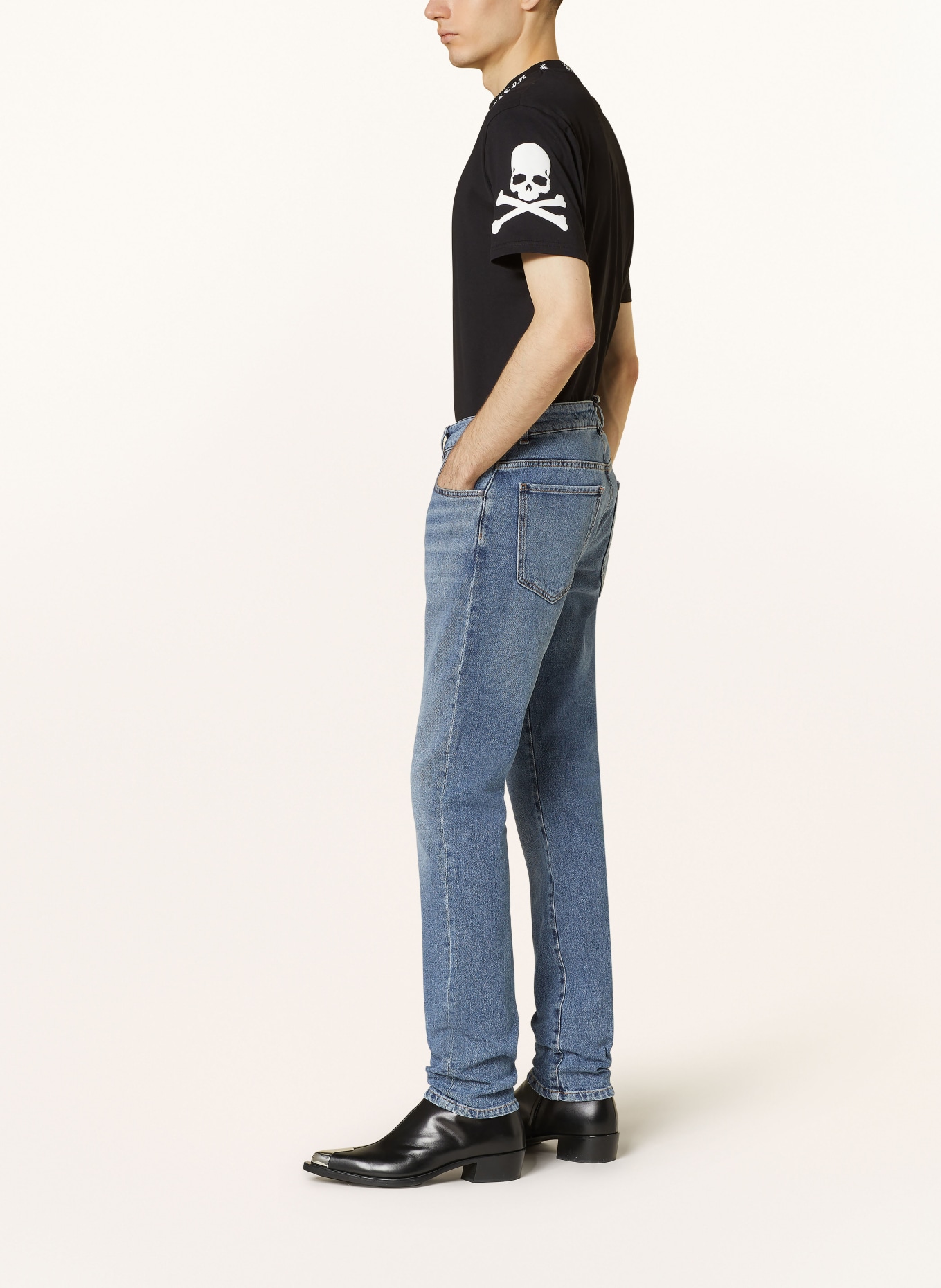 PHILIPP PLEIN Jeans Super Straight Fit, Farbe: BLAU (Bild 4)