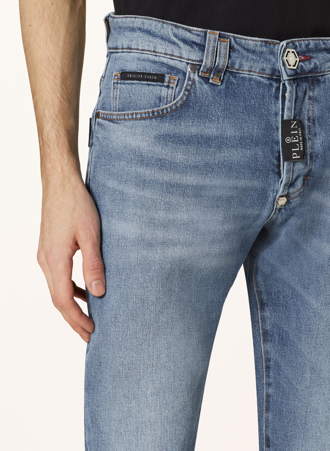 PHILIPP PLEIN Jeans Super Straight Fit, Farbe: BLAU (Bild 5)