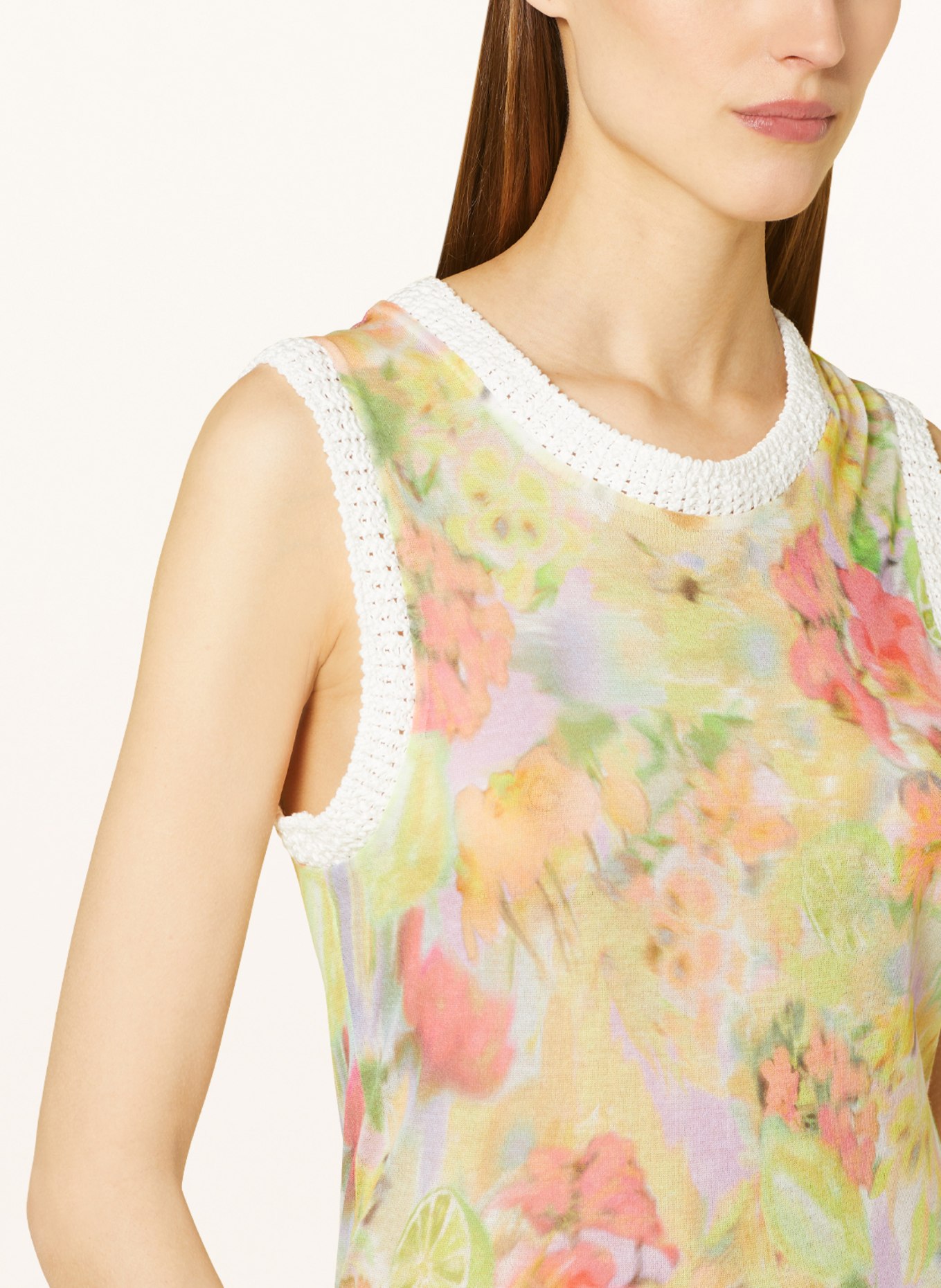 MARC CAIN Knit top, Color: 420 pale lemon (Image 4)