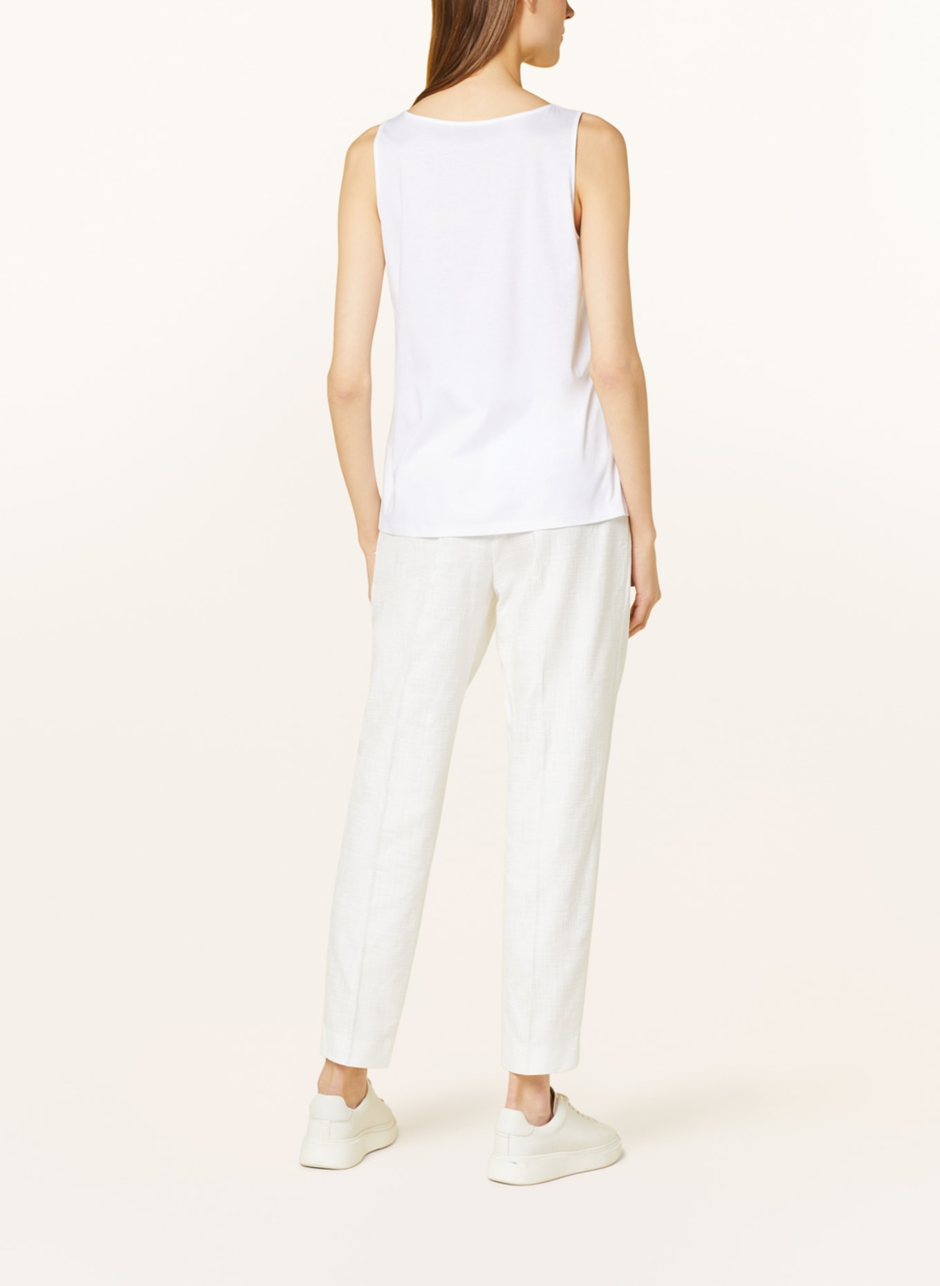 MARC CAIN Top in mixed materials, Color: 100 WHITE (Image 3)