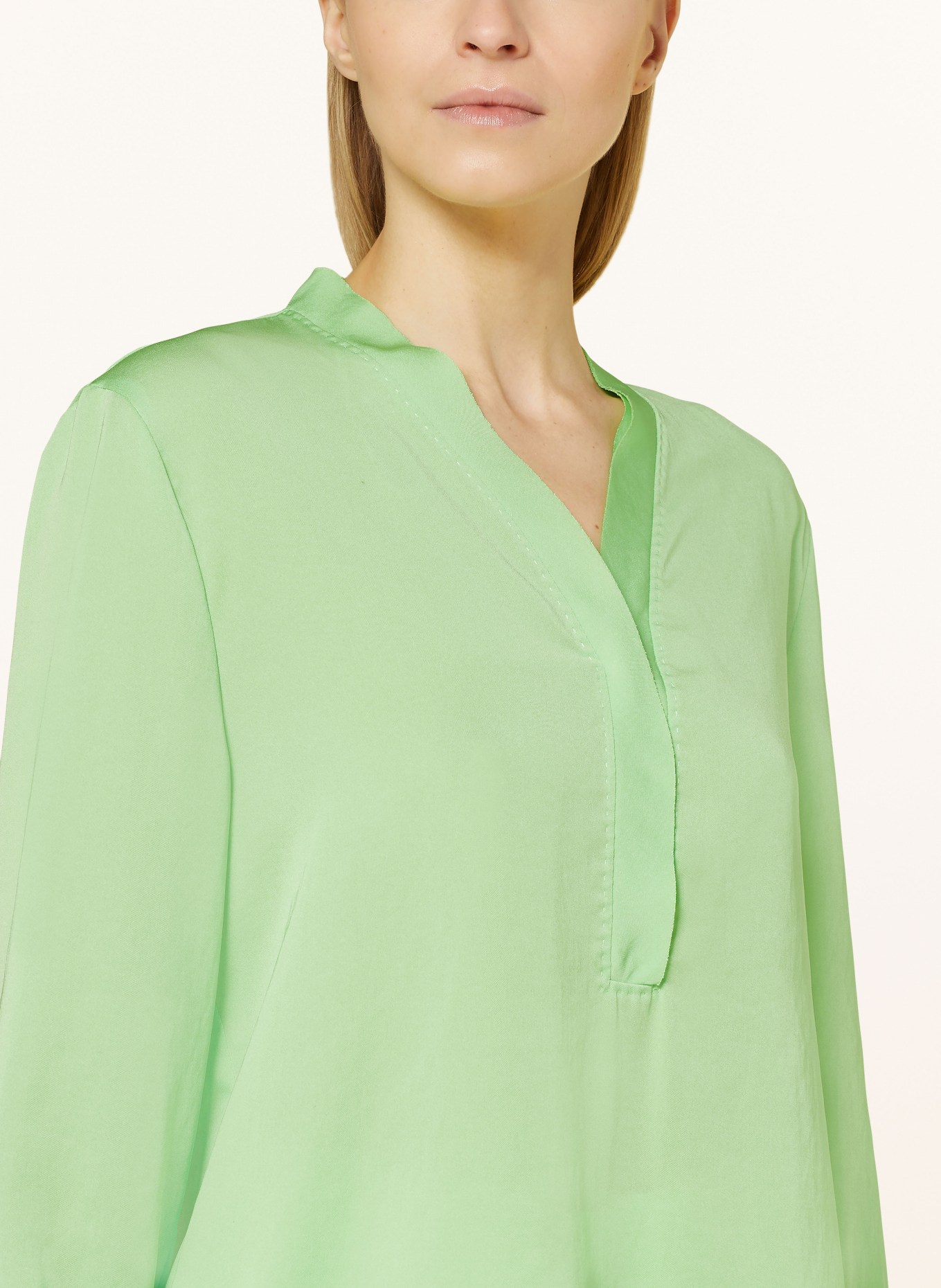 MARC CAIN Blouse, Color: 531 light apple green (Image 4)