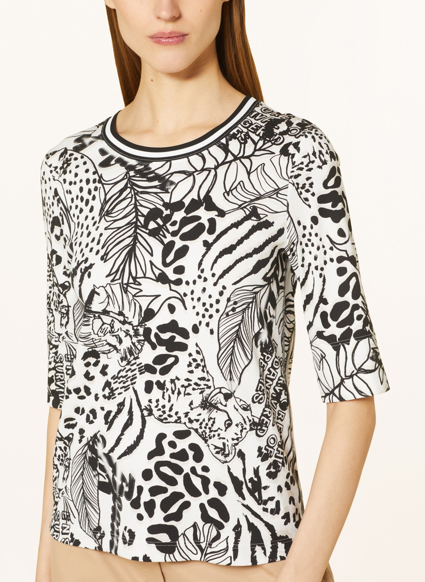 MARC CAIN Shirt with 3/4 sleeves, Color: 110 off (Image 4)