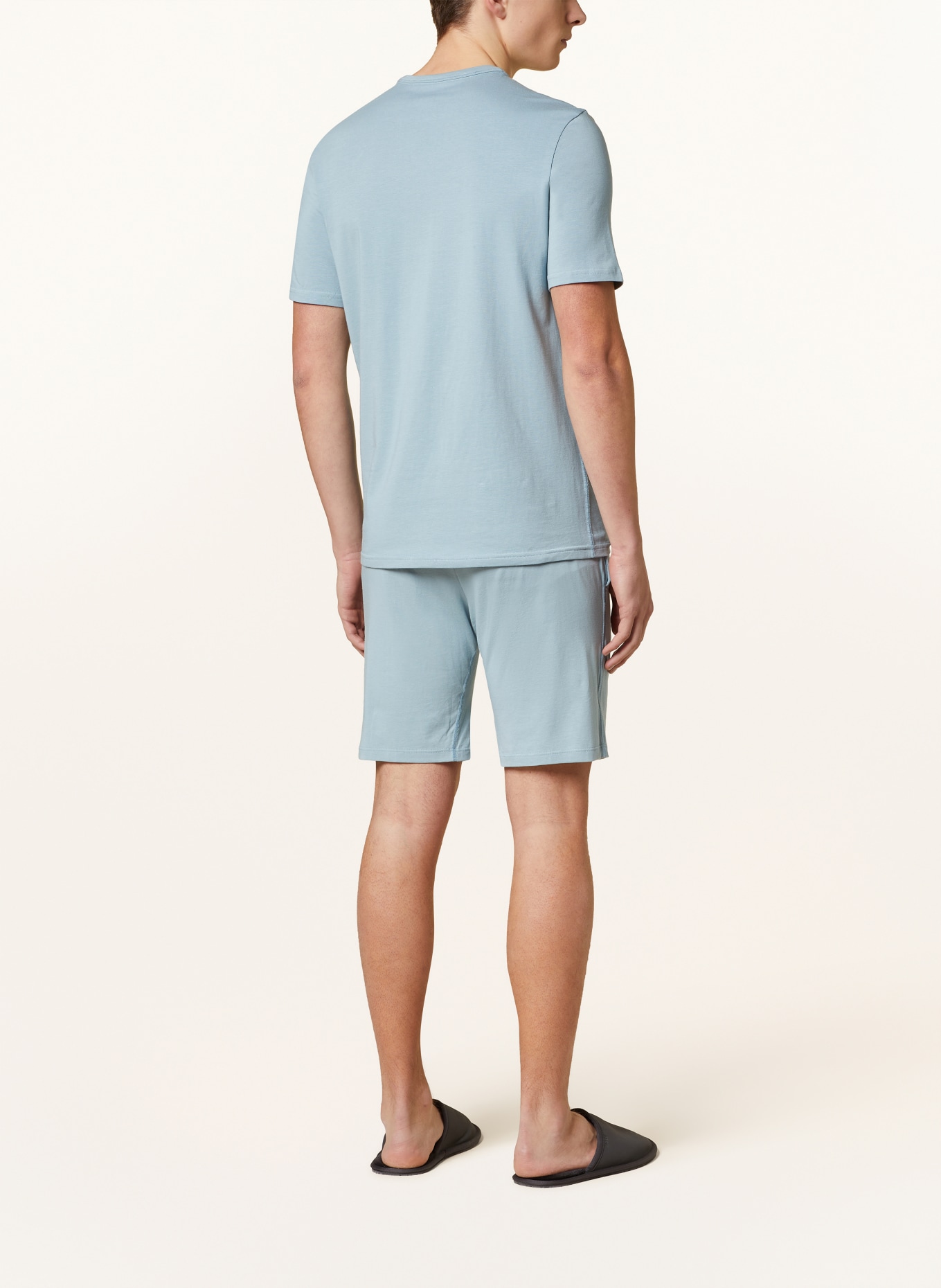 Calvin Klein Pyžamo se šortkami COTTON STRETCH, Barva: MODRÁ (Obrázek 3)