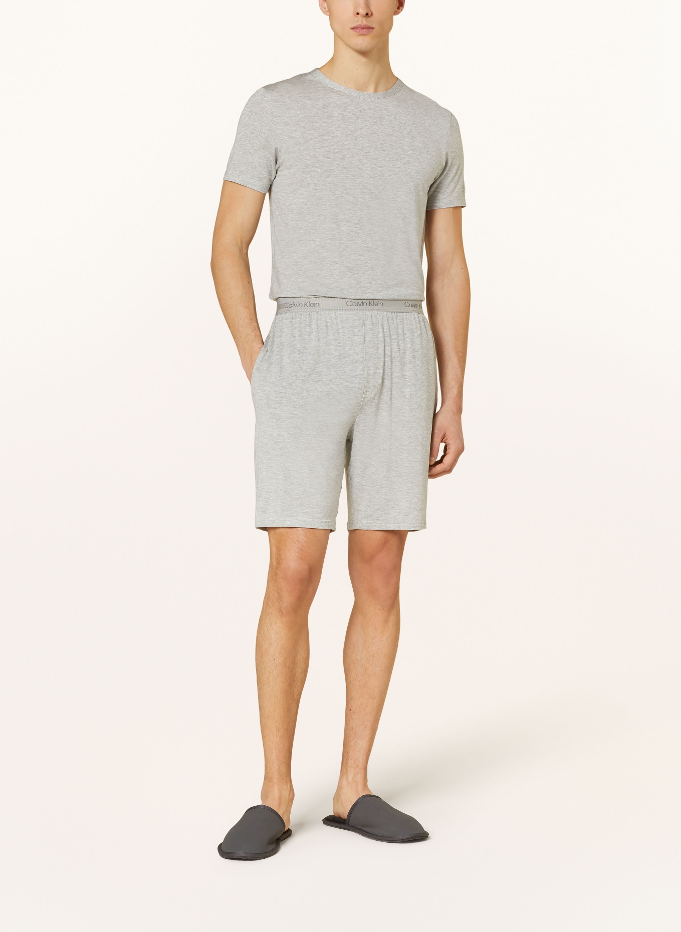 Calvin Klein Pajama shorts ULTRA SOFT MODERN, Color: GRAY (Image 2)