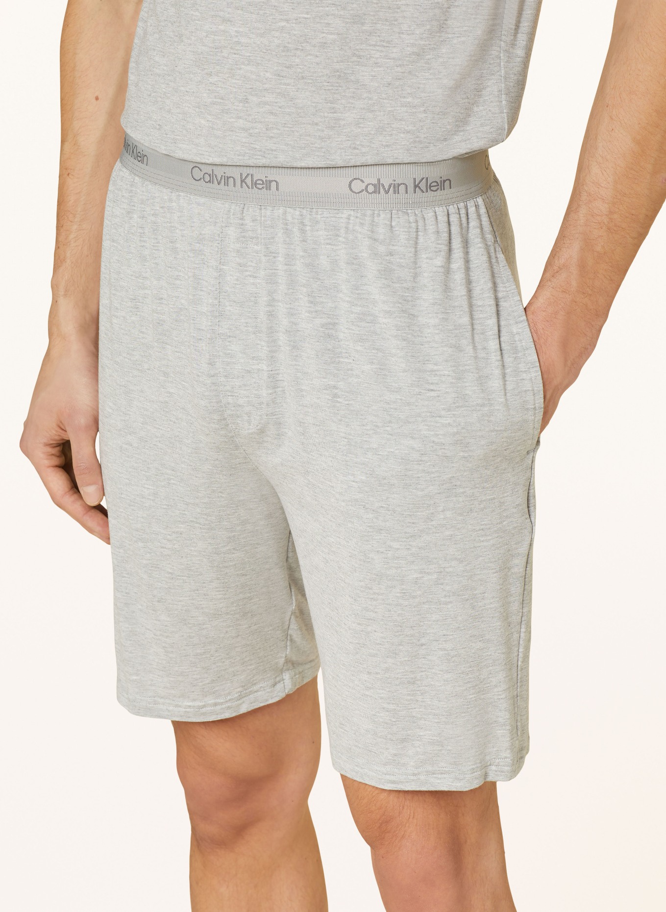 Calvin Klein Pajama shorts ULTRA SOFT MODERN, Color: GRAY (Image 5)