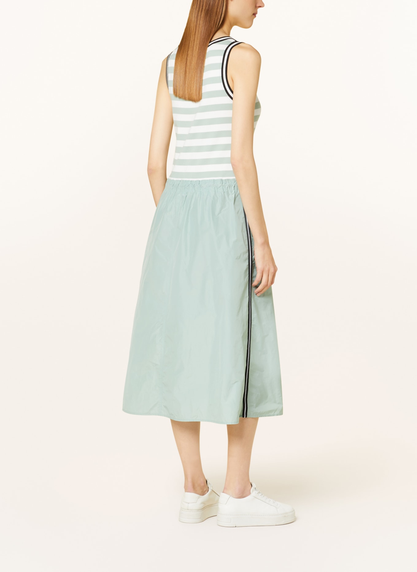 MARC CAIN Dress in mixed materials, Color: 509 soft sage (Image 3)