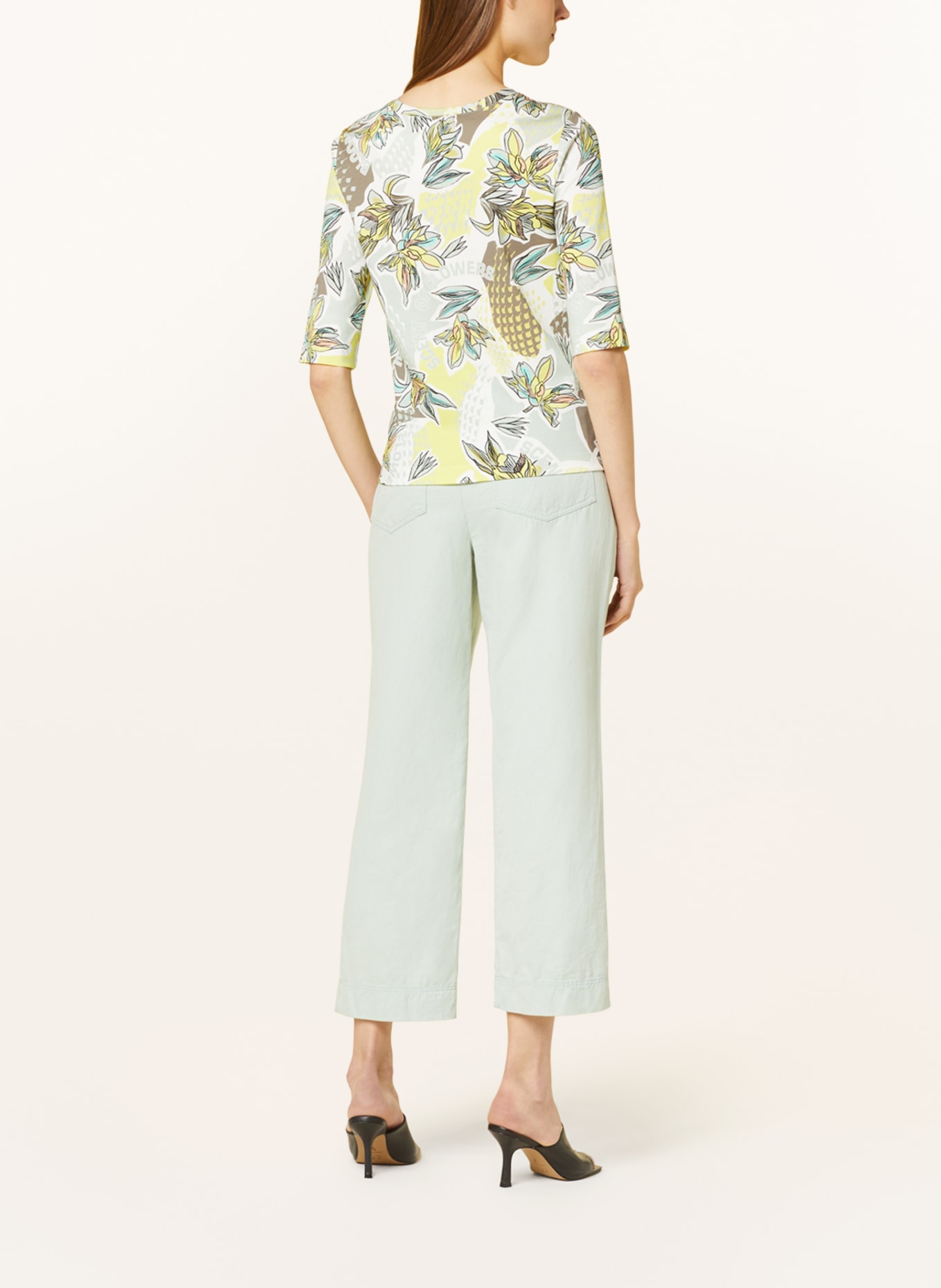 MARC CAIN Shirt with 3/4 sleeves, Color: 509 soft sage (Image 3)