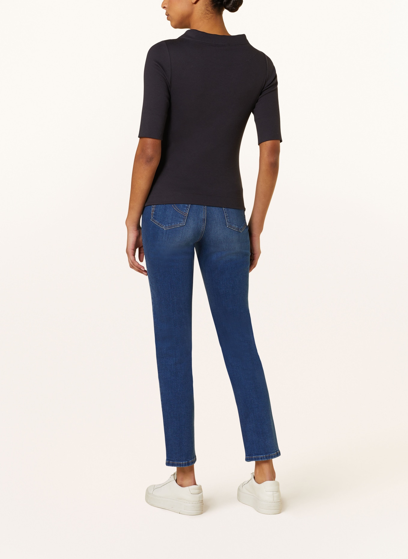 MARC CAIN Shirt with 3/4 sleeves, Color: 395 MIDNIGHT BLUE (Image 3)