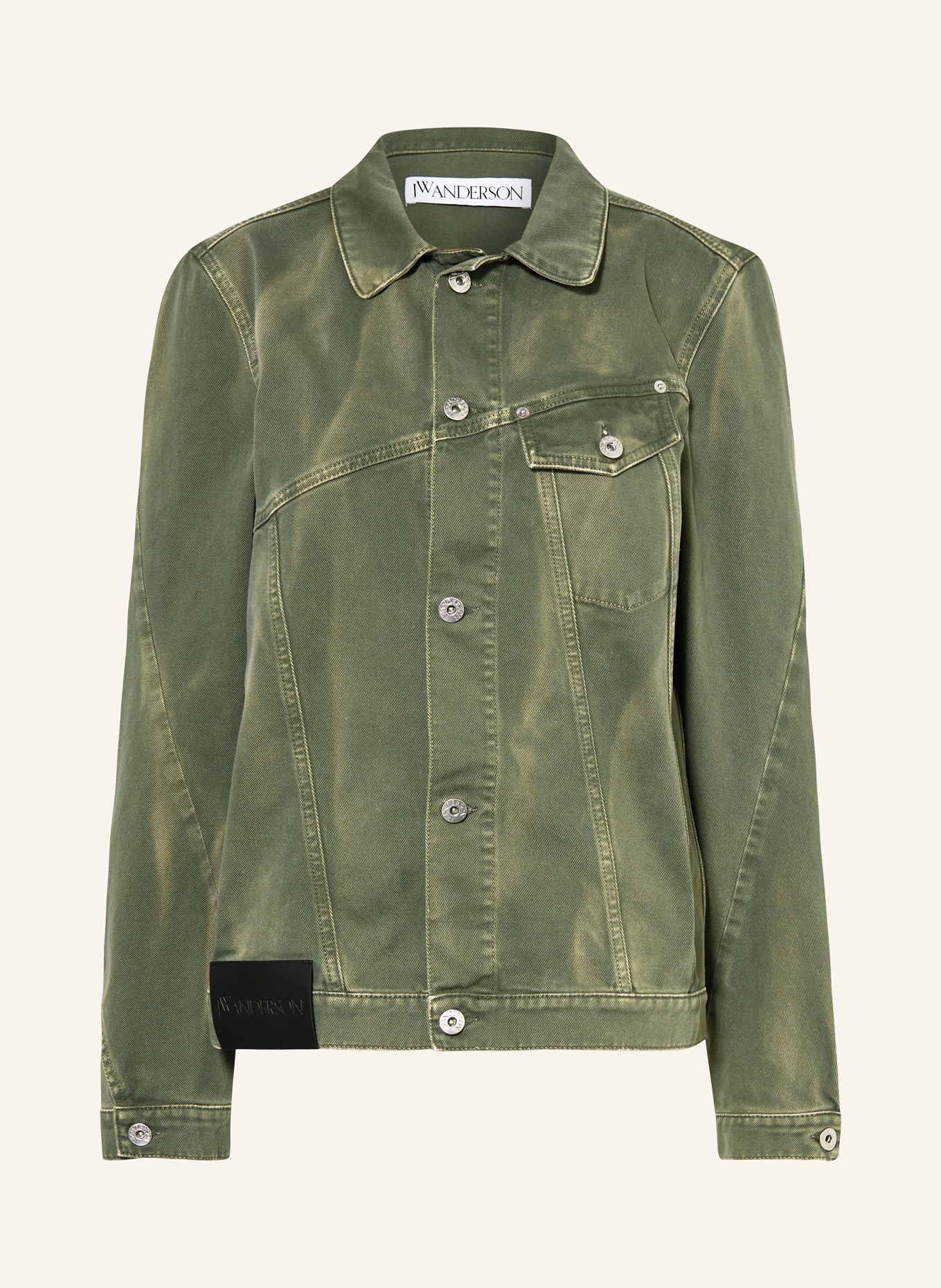 JW ANDERSON Denim jacket, Color: GREEN (Image 1)