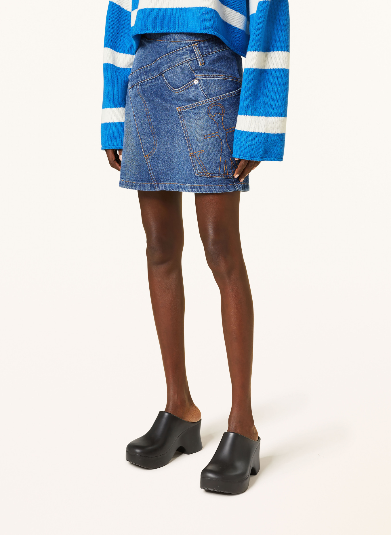 JW ANDERSON Denim skirt, Color: 804 light blue (Image 4)