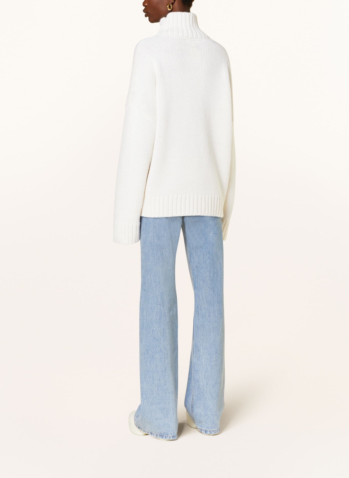 JW ANDERSON Sweater with alpaca, Color: CREAM/ PINK (Image 3)