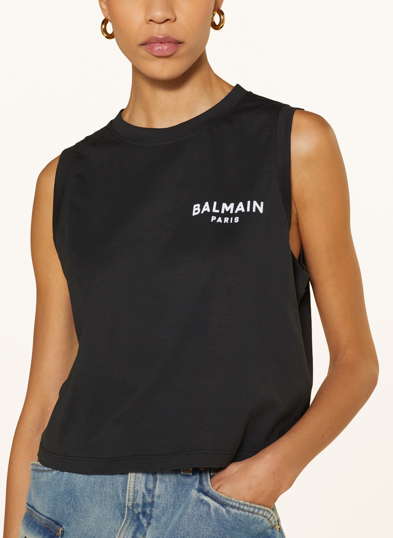 BALMAIN Top, Color: BLACK (Image 4)