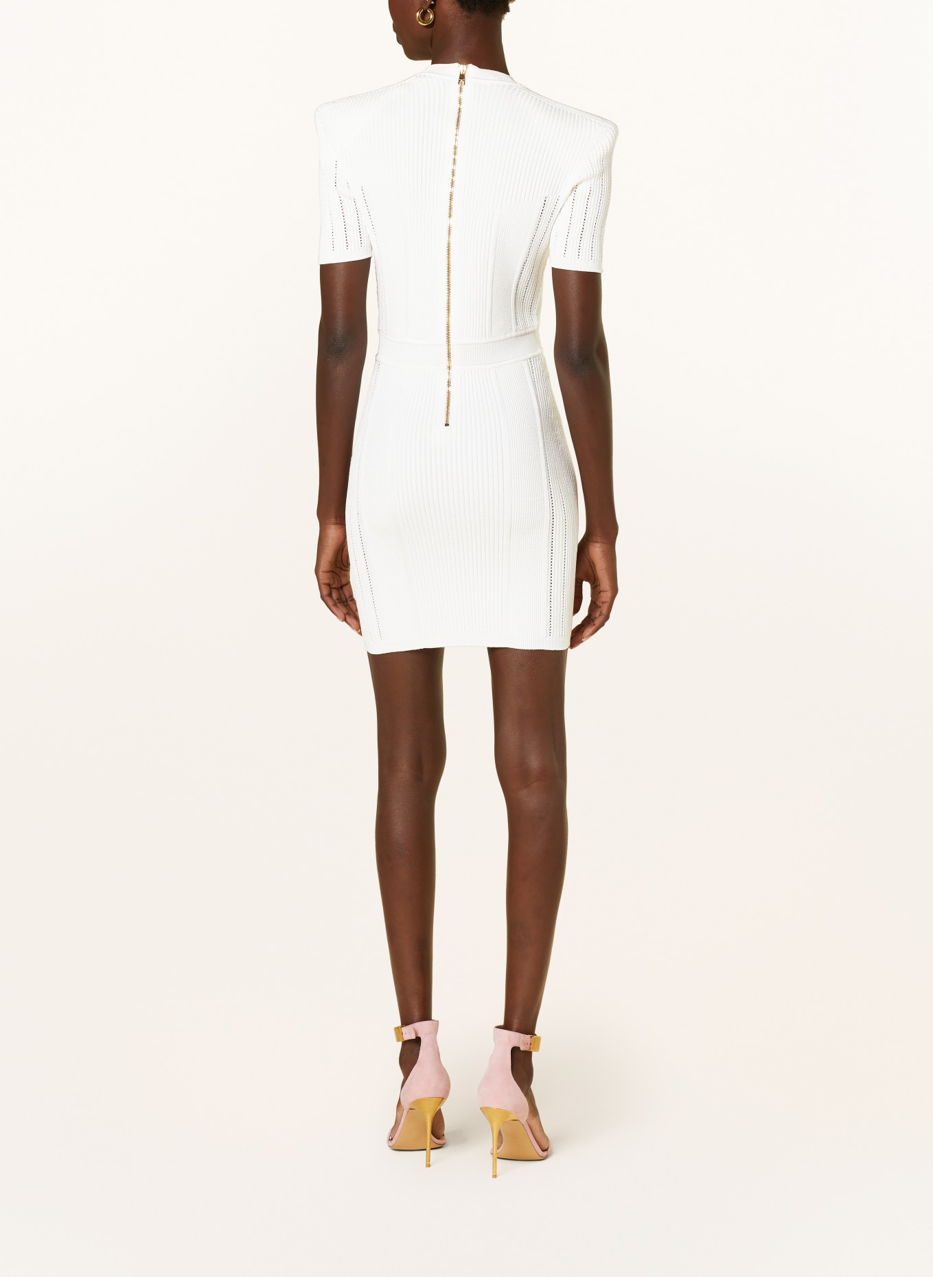 BALMAIN Knit dress, Color: WHITE (Image 3)