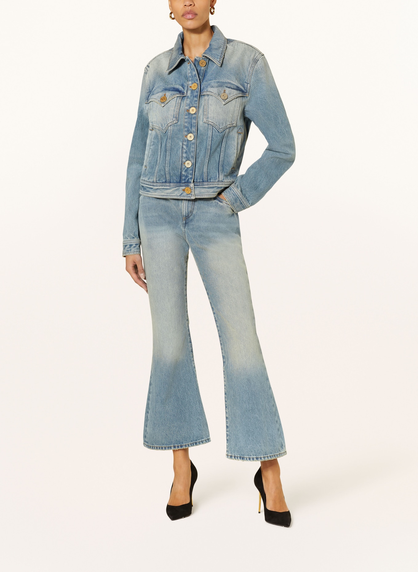 BALMAIN Flared jeans, Color: 6FF  BLEU JEAN (Image 2)