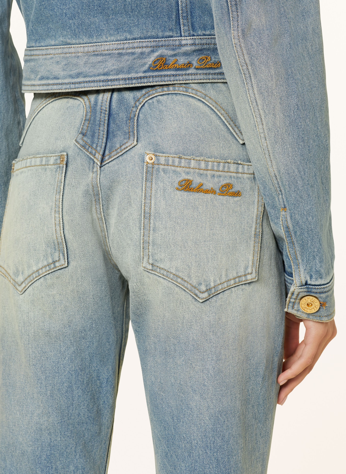 BALMAIN Flared Jeans, Farbe: 6FF  BLEU JEAN (Bild 5)