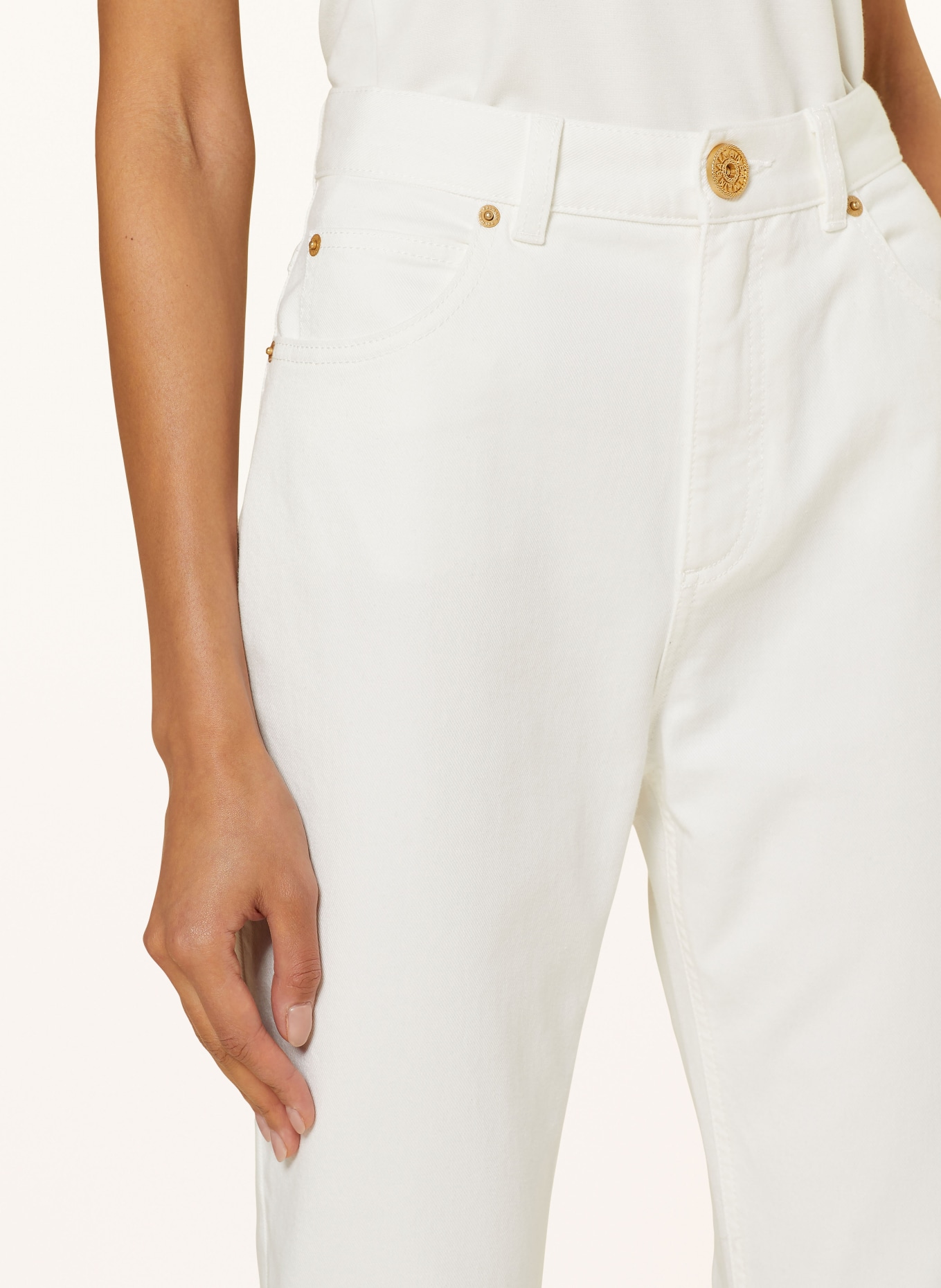 BALMAIN Mom jeans, Color: 0FA  BLANC (Image 5)