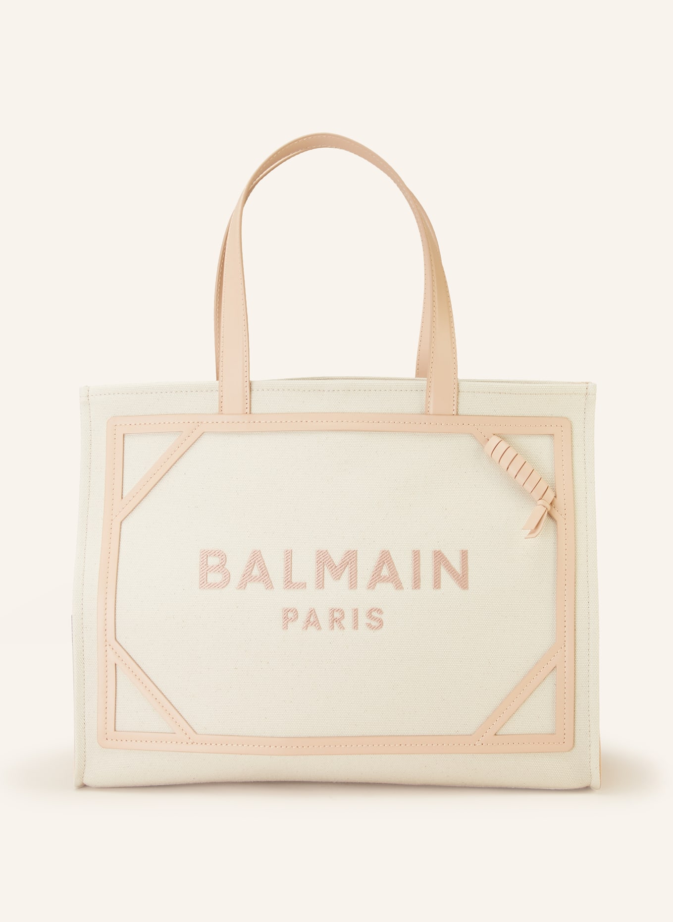 BALMAIN Shopper B-ARMY 42 with pouch, Color: CREAM/ ROSE (Image 1)