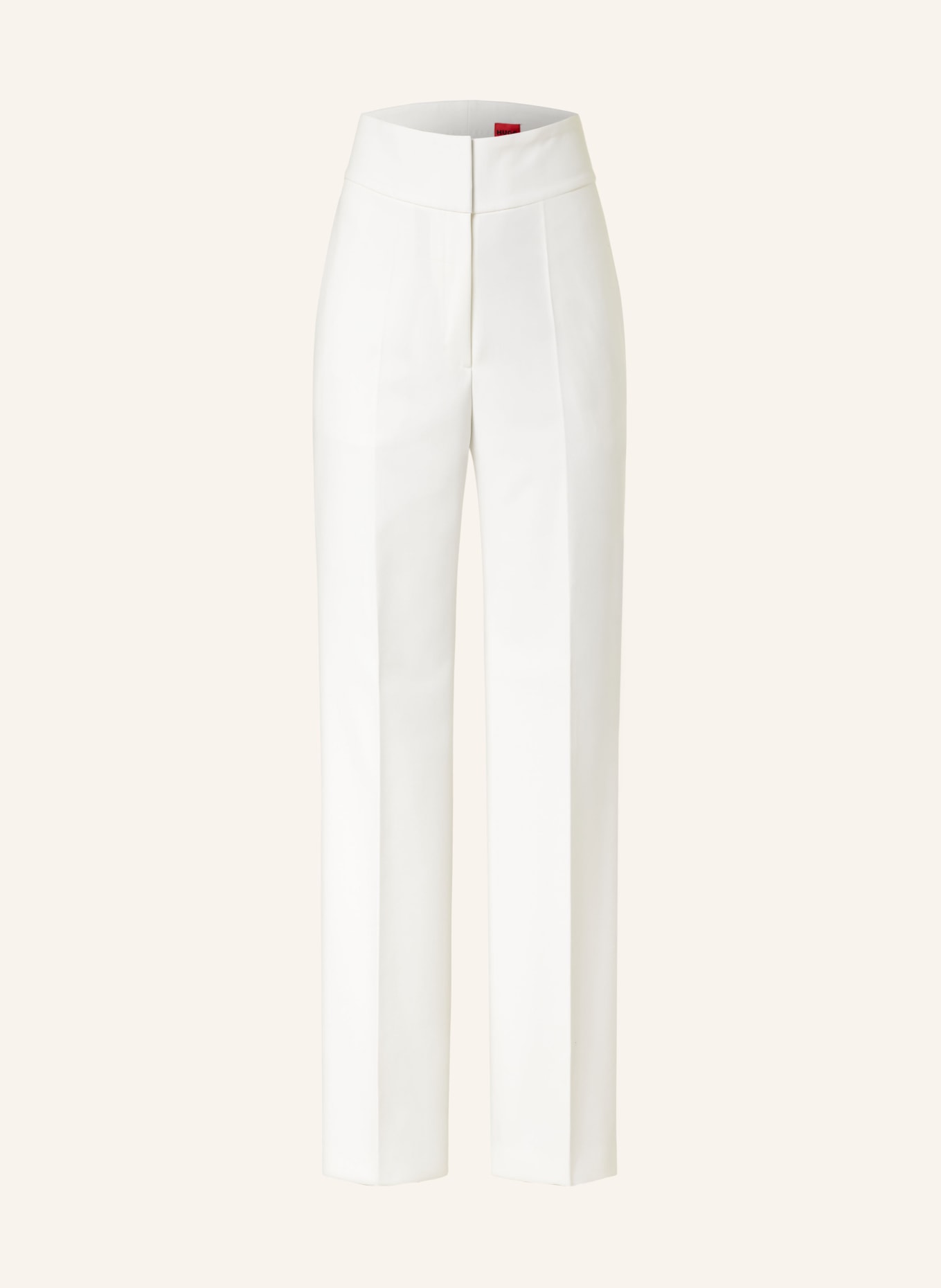 HUGO Wide leg trousers HIMIA, Color: WHITE (Image 1)
