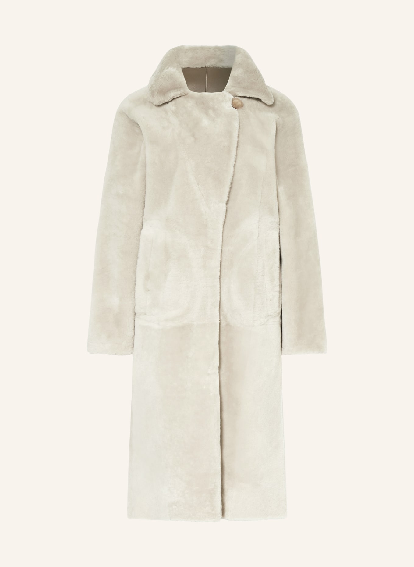 MRS & HUGS Reversible lambskin coat, Color: TAUPE (Image 1)