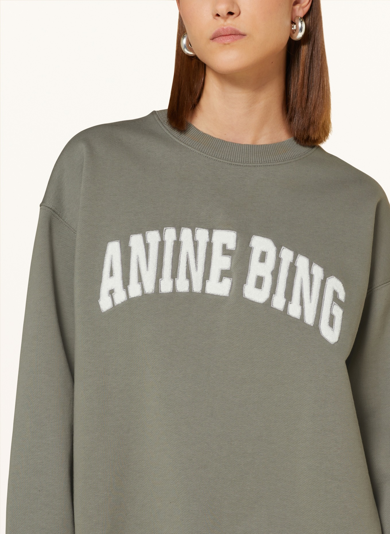 ANINE BING Sweatshirt TYLER, Farbe: GRAU (Bild 4)