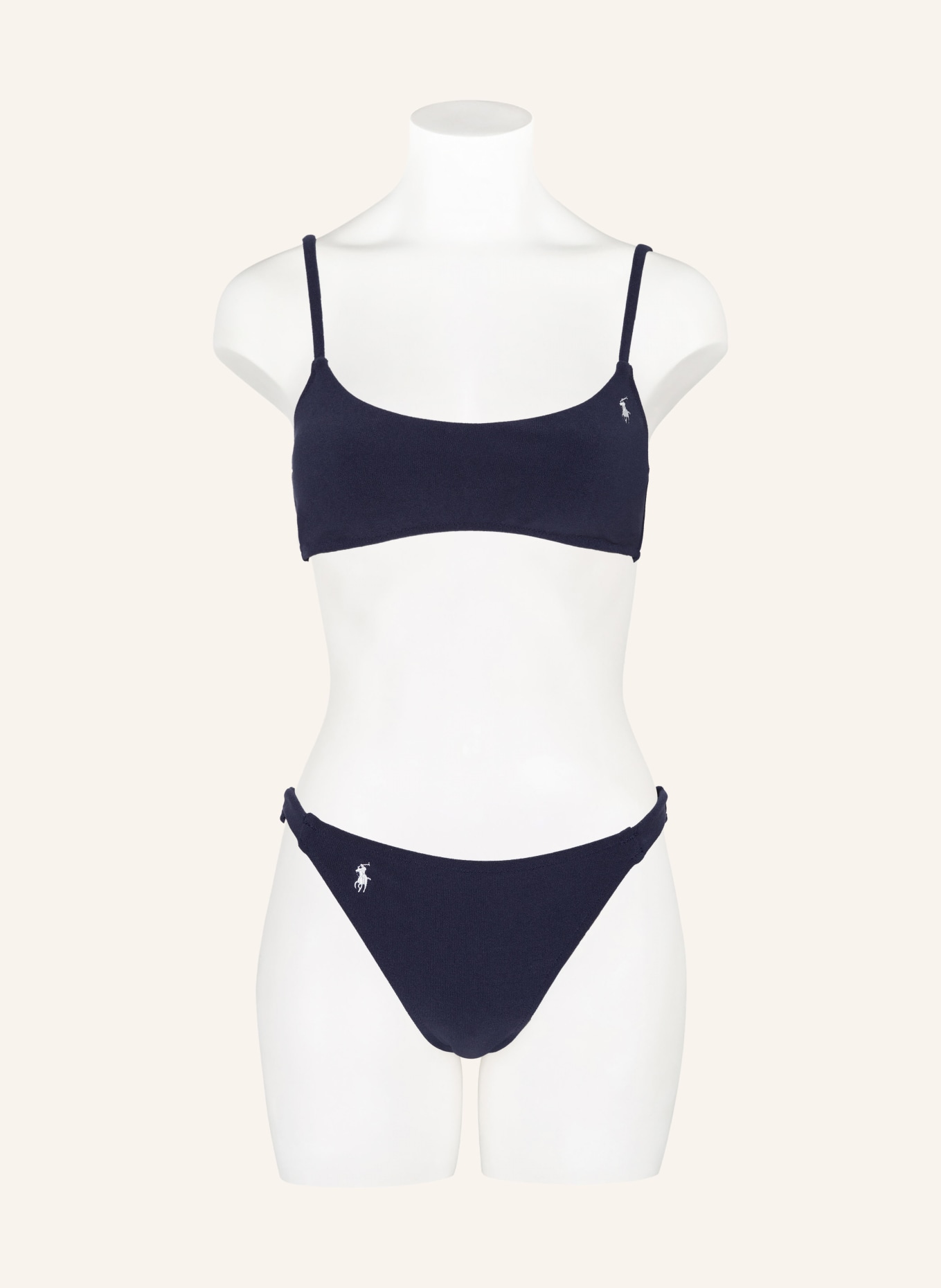 POLO RALPH LAUREN Bralette bikini top TERRY, Color: DARK BLUE (Image 2)
