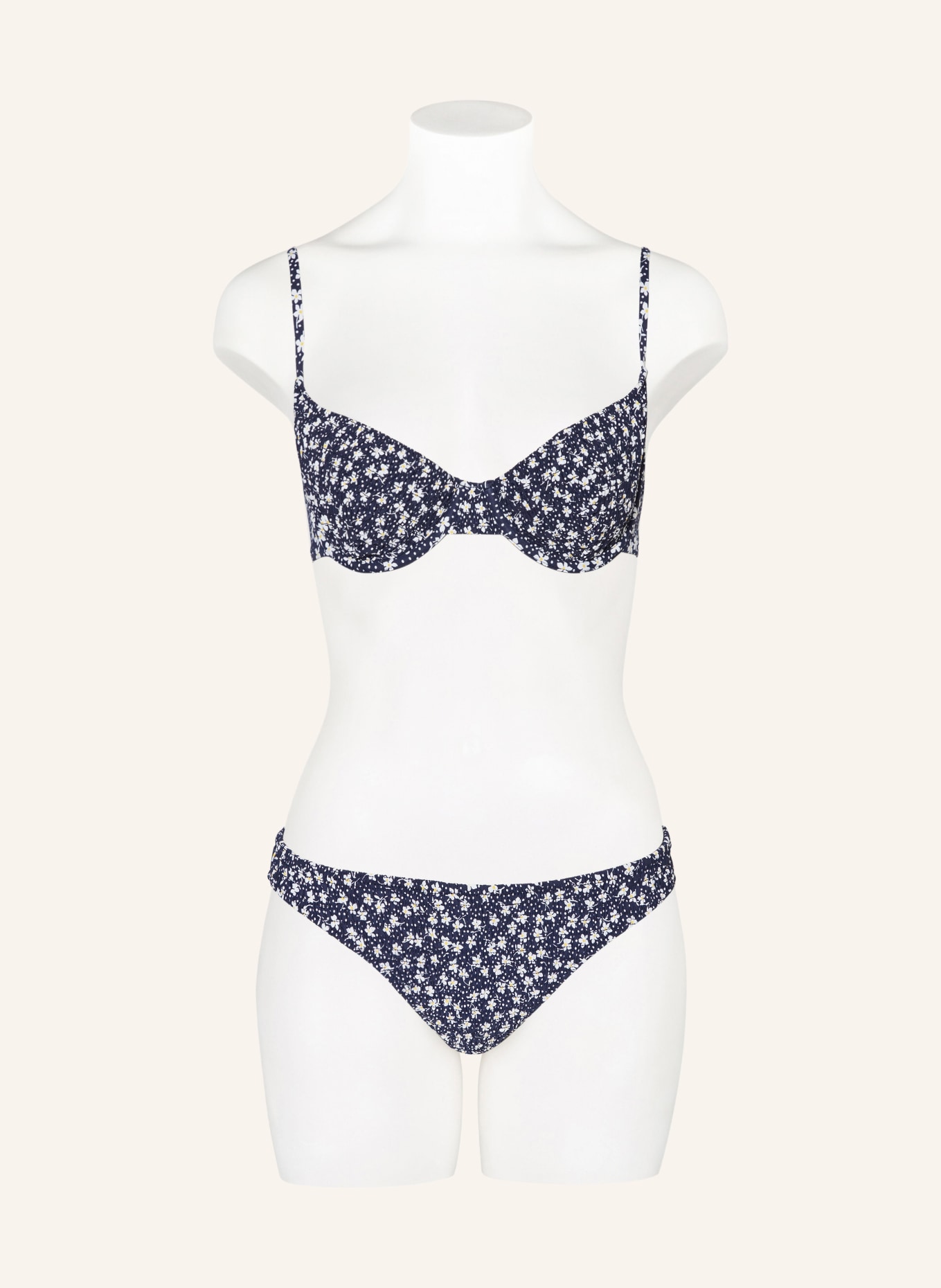 POLO RALPH LAUREN Underwired bikini top LE PETIT FLEUR, Color: DARK BLUE/ WHITE (Image 2)